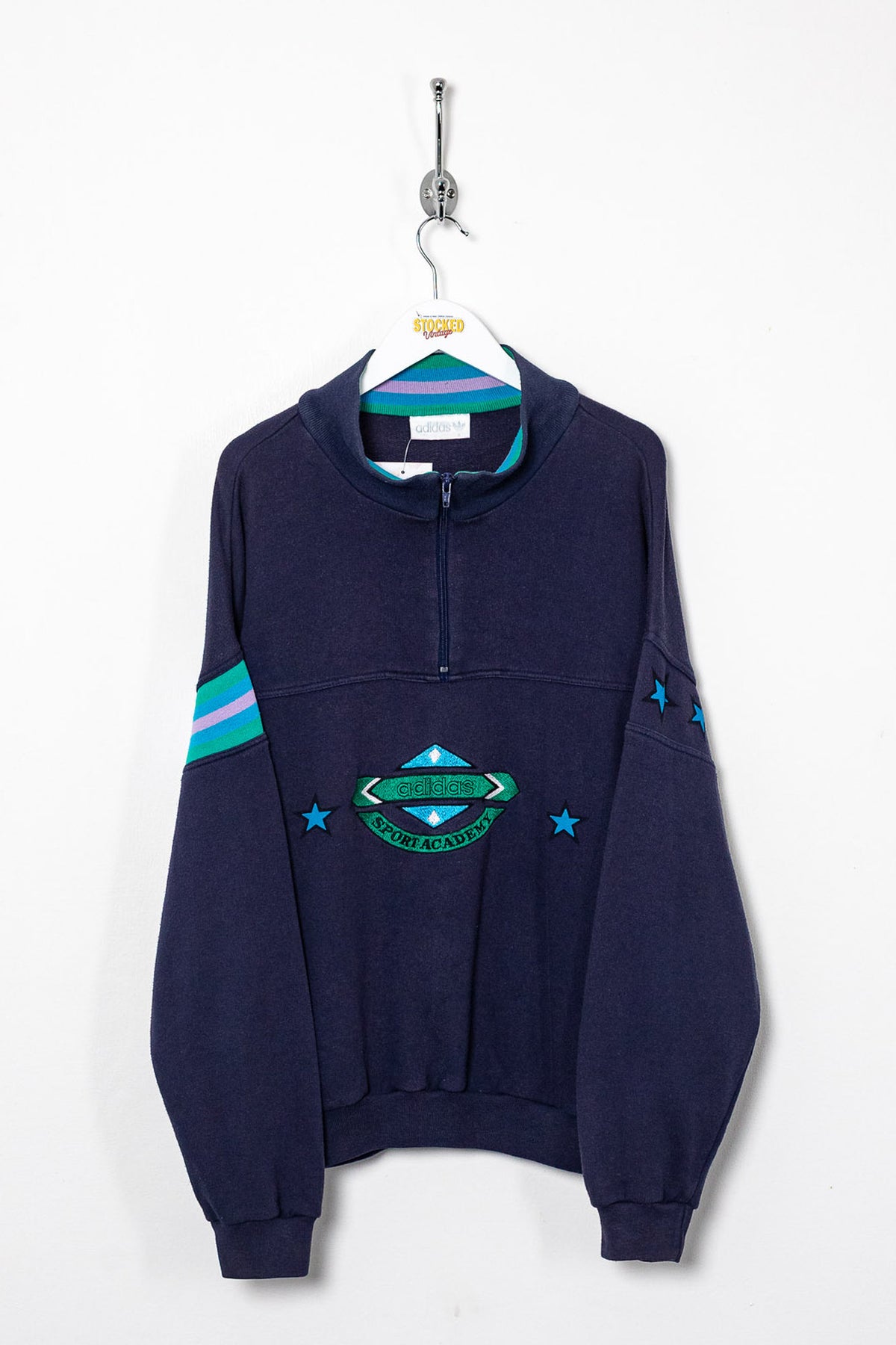 90s Adidas 1/4 Zip Sweatshirt (M)