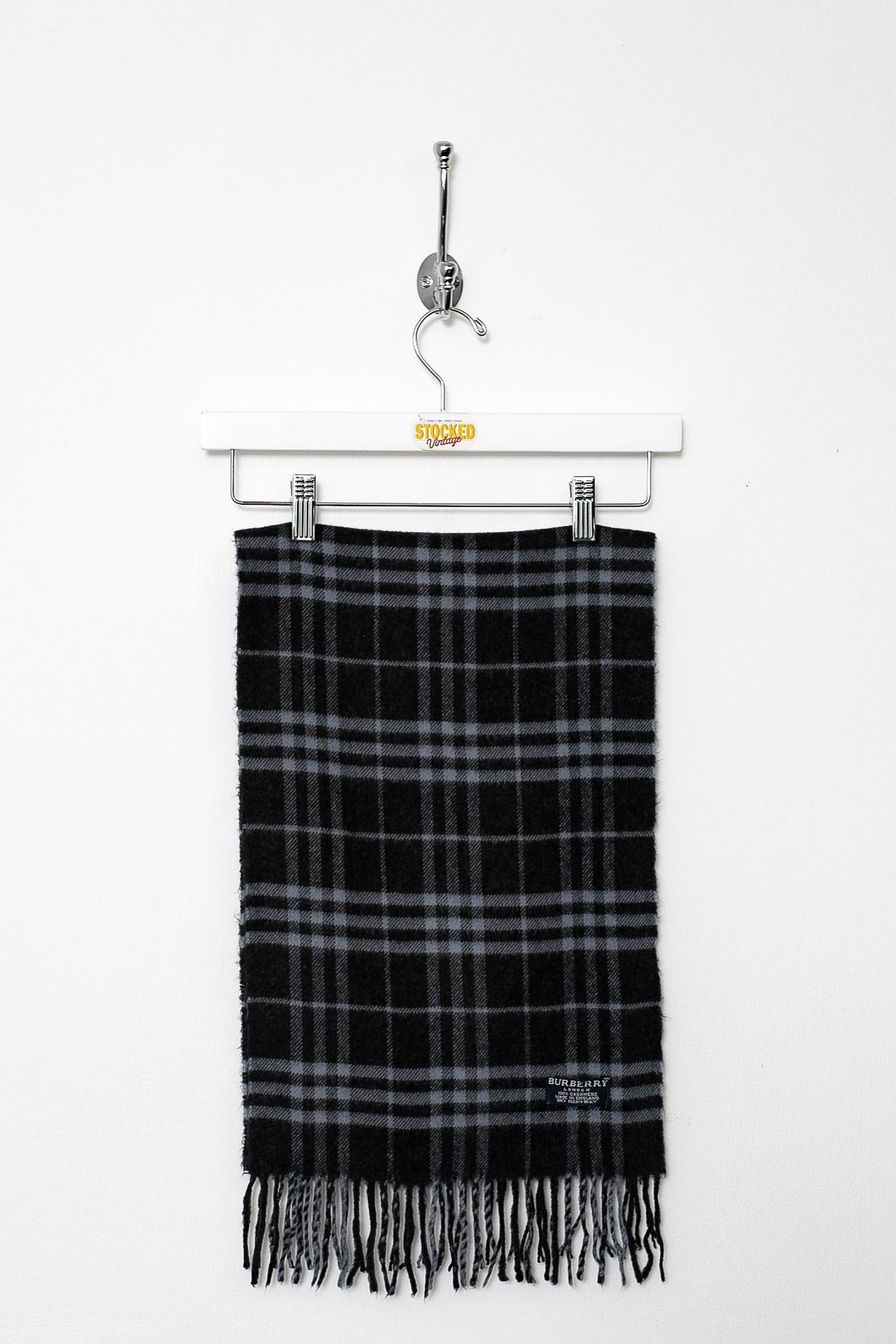 00s Burberry Nova Check Cashmere Scarf