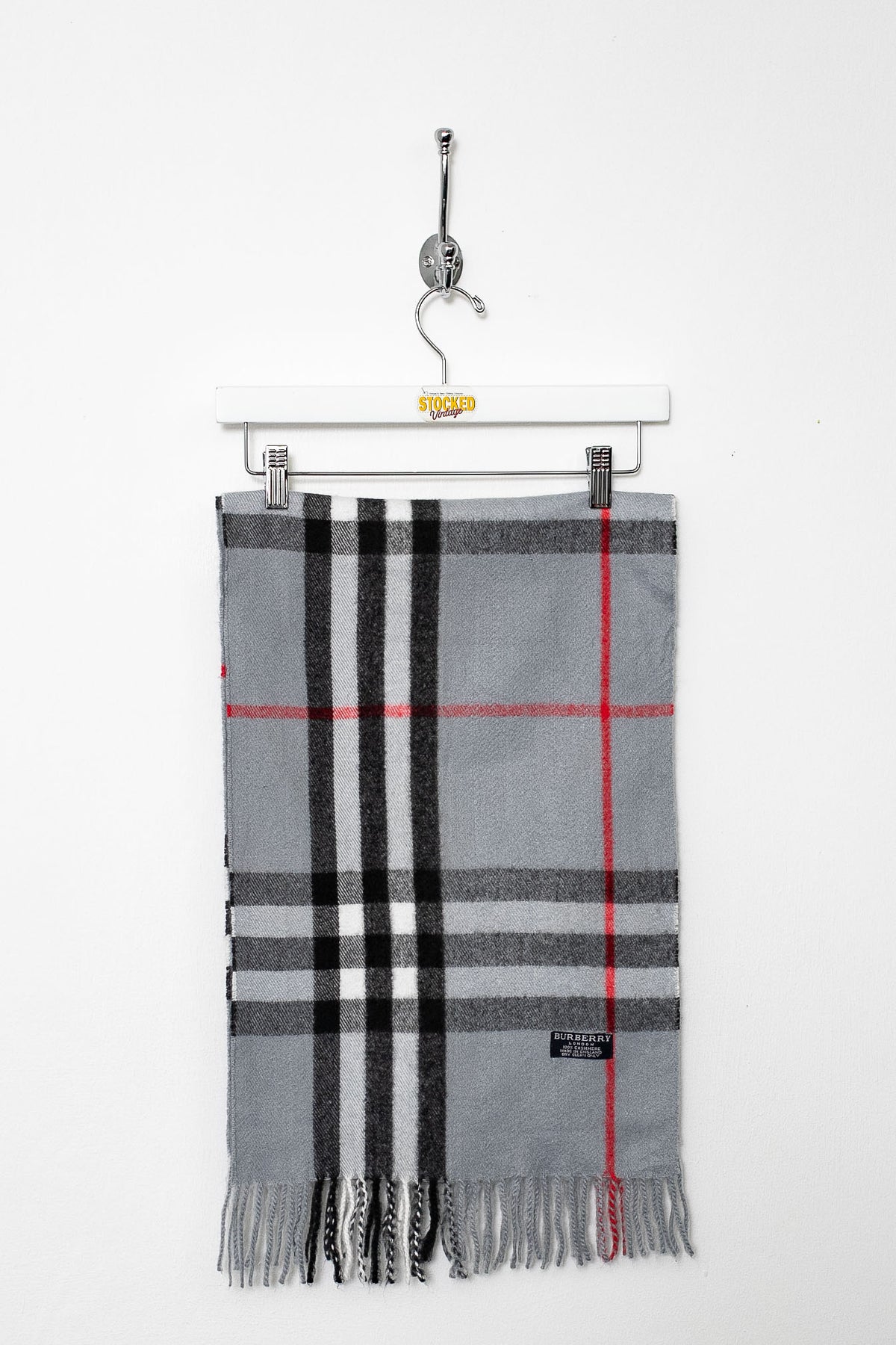00s Burberry Nova Check Cashmere Scarf