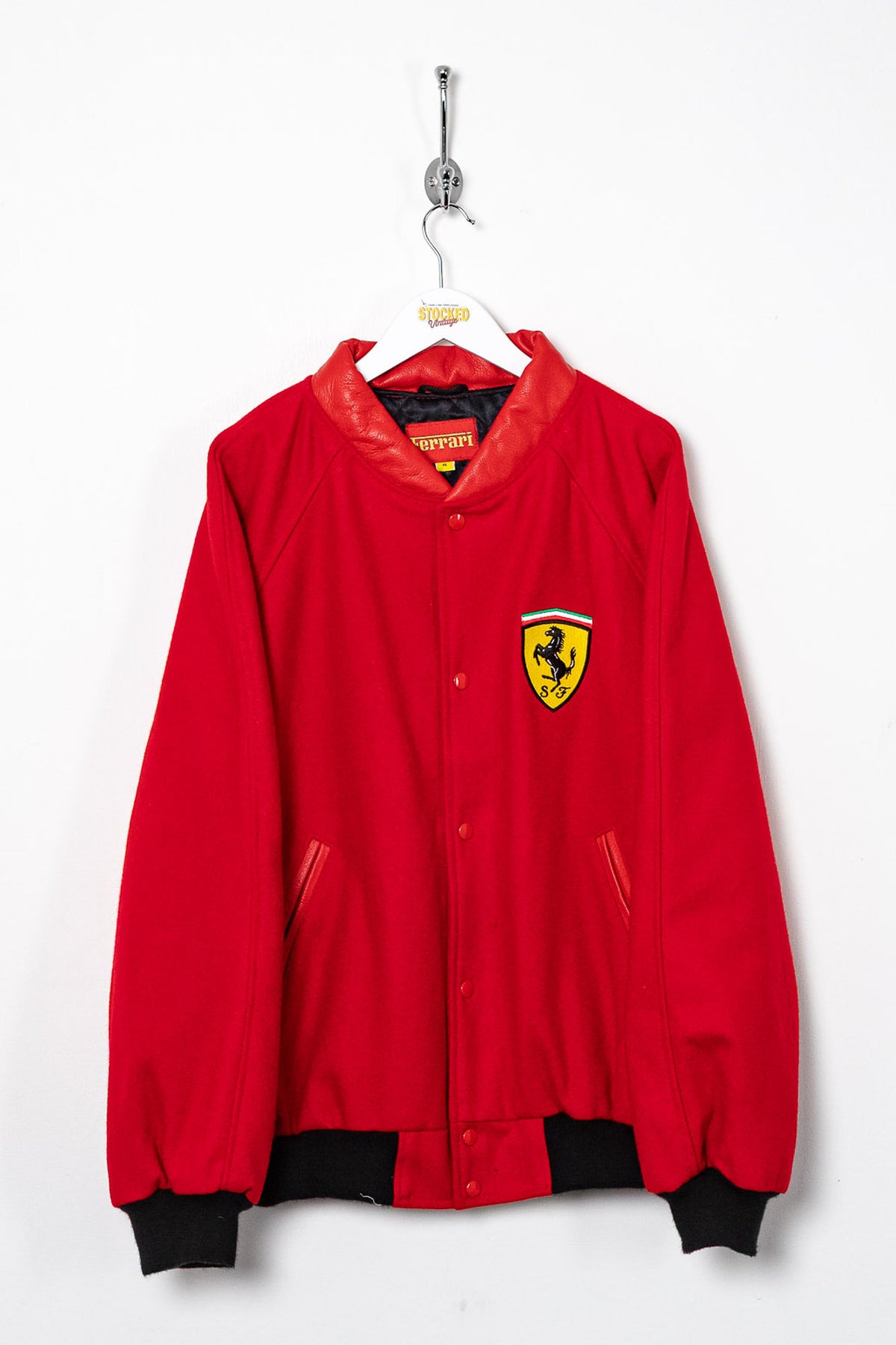 Rare 90s Ferrari Wool Bomber Jacket (XL)