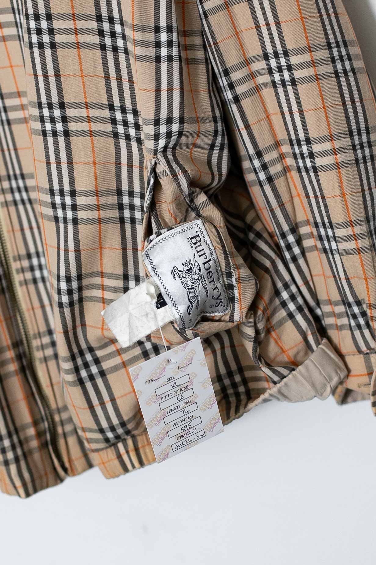 90s Burberry Nova Check Reversible Jacket (XL) – Stocked Vintage