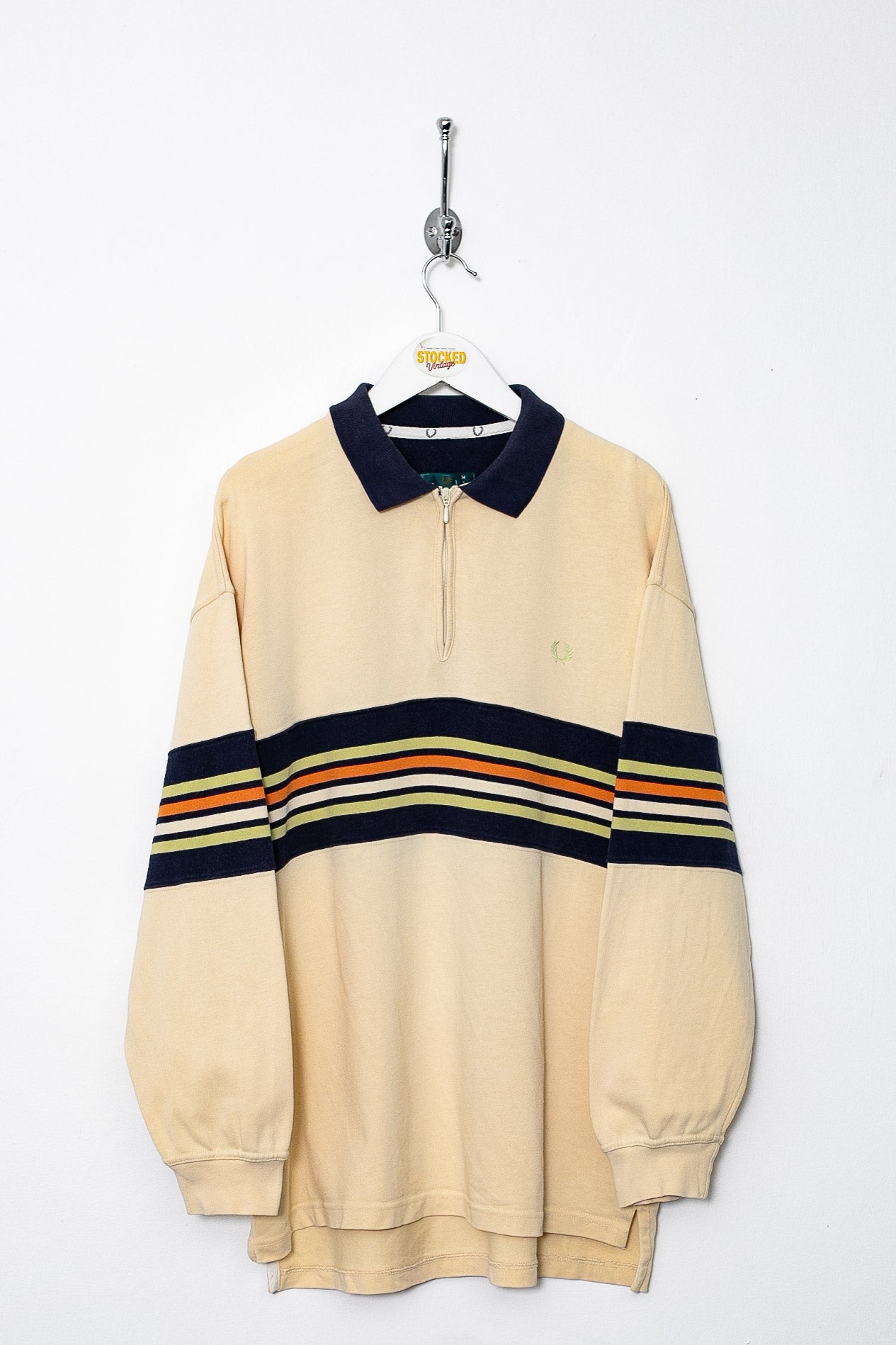 置物 FRED PERRY VINTAGE 90s Fred Perry 1/4 Zip Sweatshirt (S) – Stocked Vintage