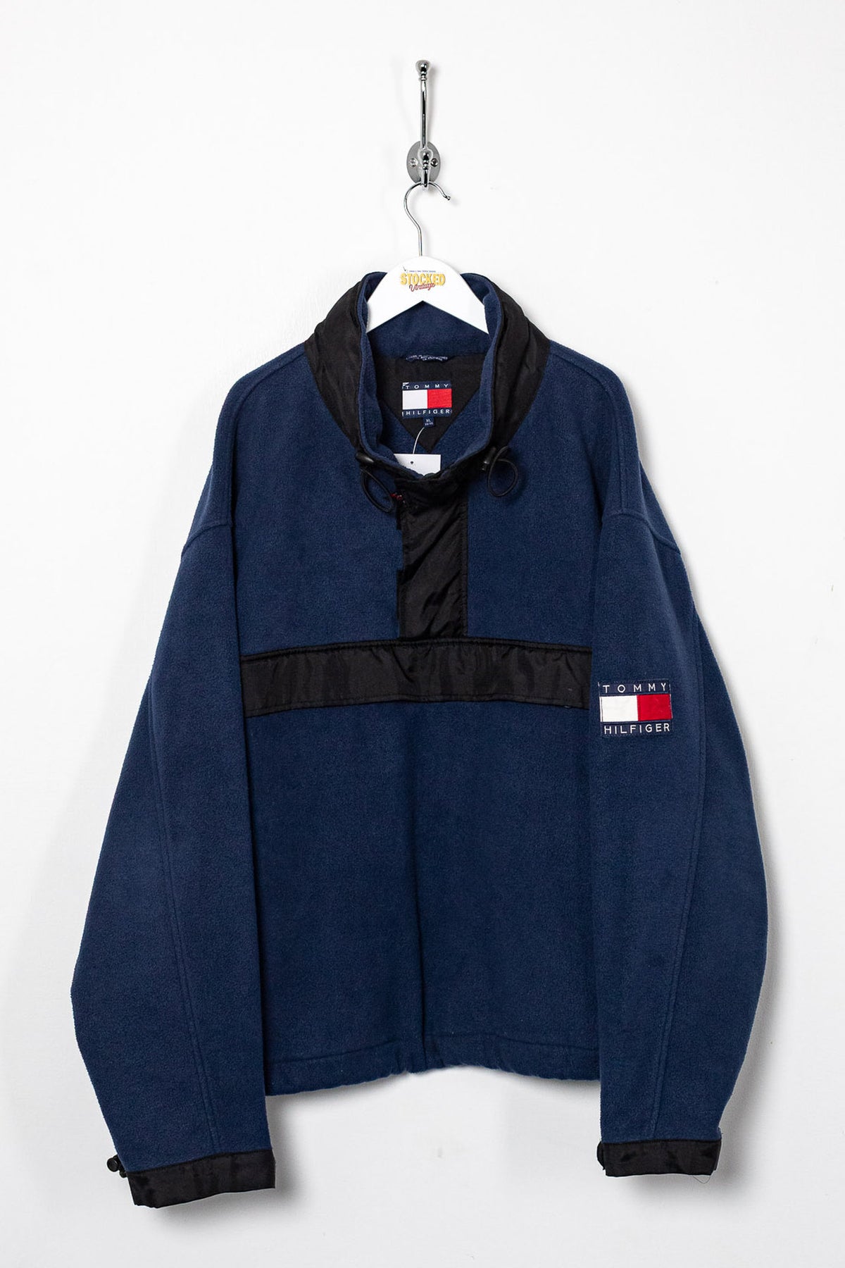 90s Tommy Hilfiger 1/4 Zip Fleece Jacket (XL)