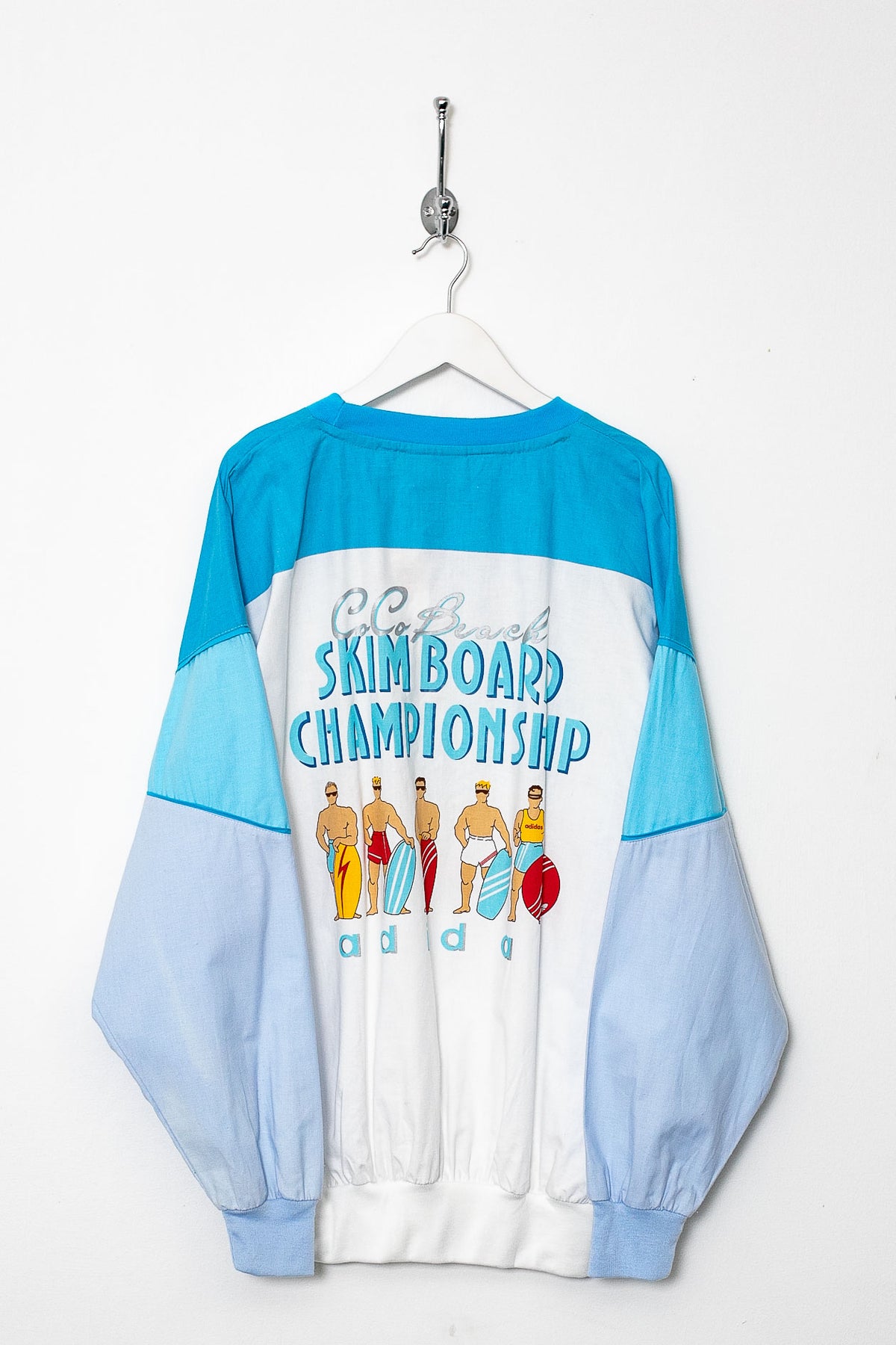 Rare 90s Adidas Skim Board Championship Pullover (L)