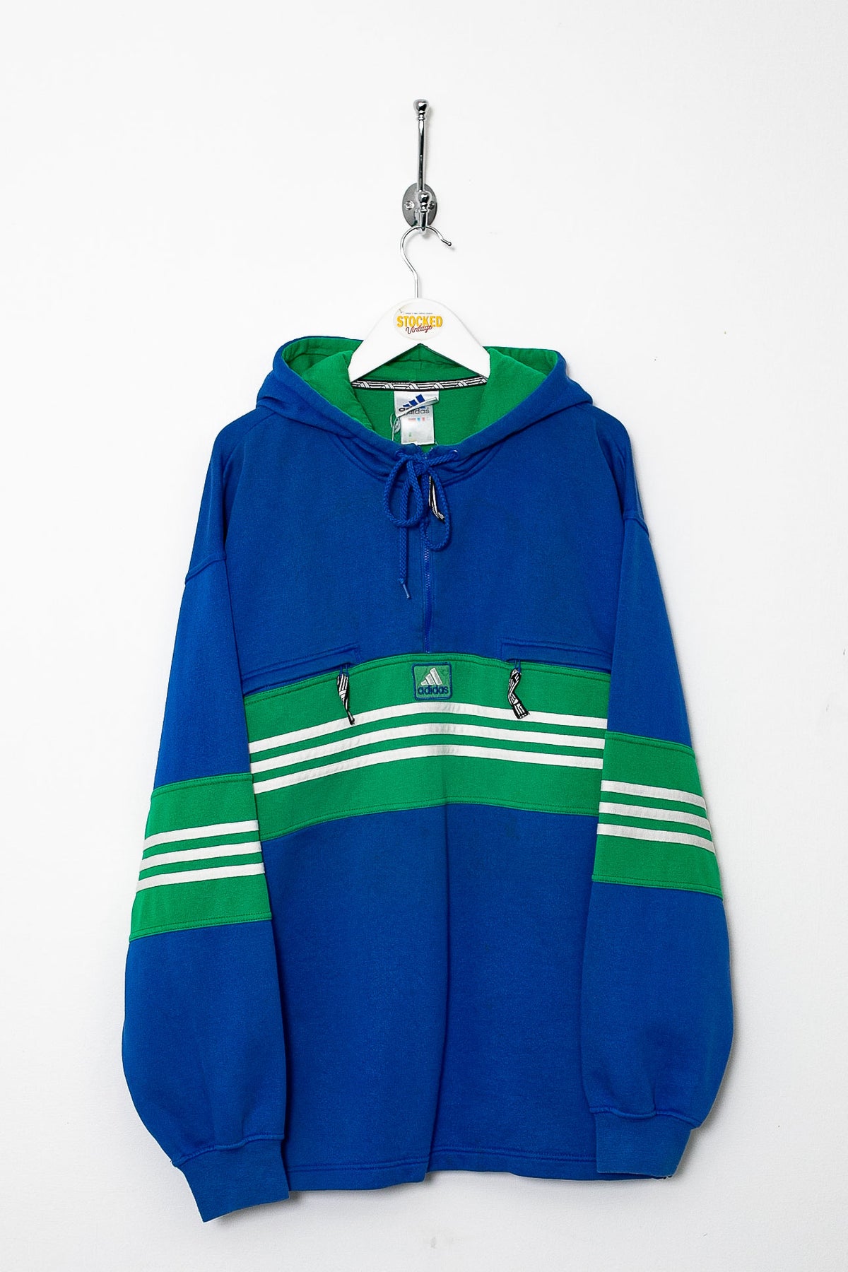 00s Adidas 1/4 Zip Hoodie (M)
