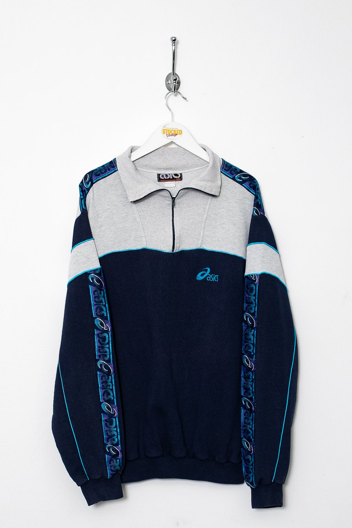 90s Asics 1/4 Zip Sweatshirt (M)