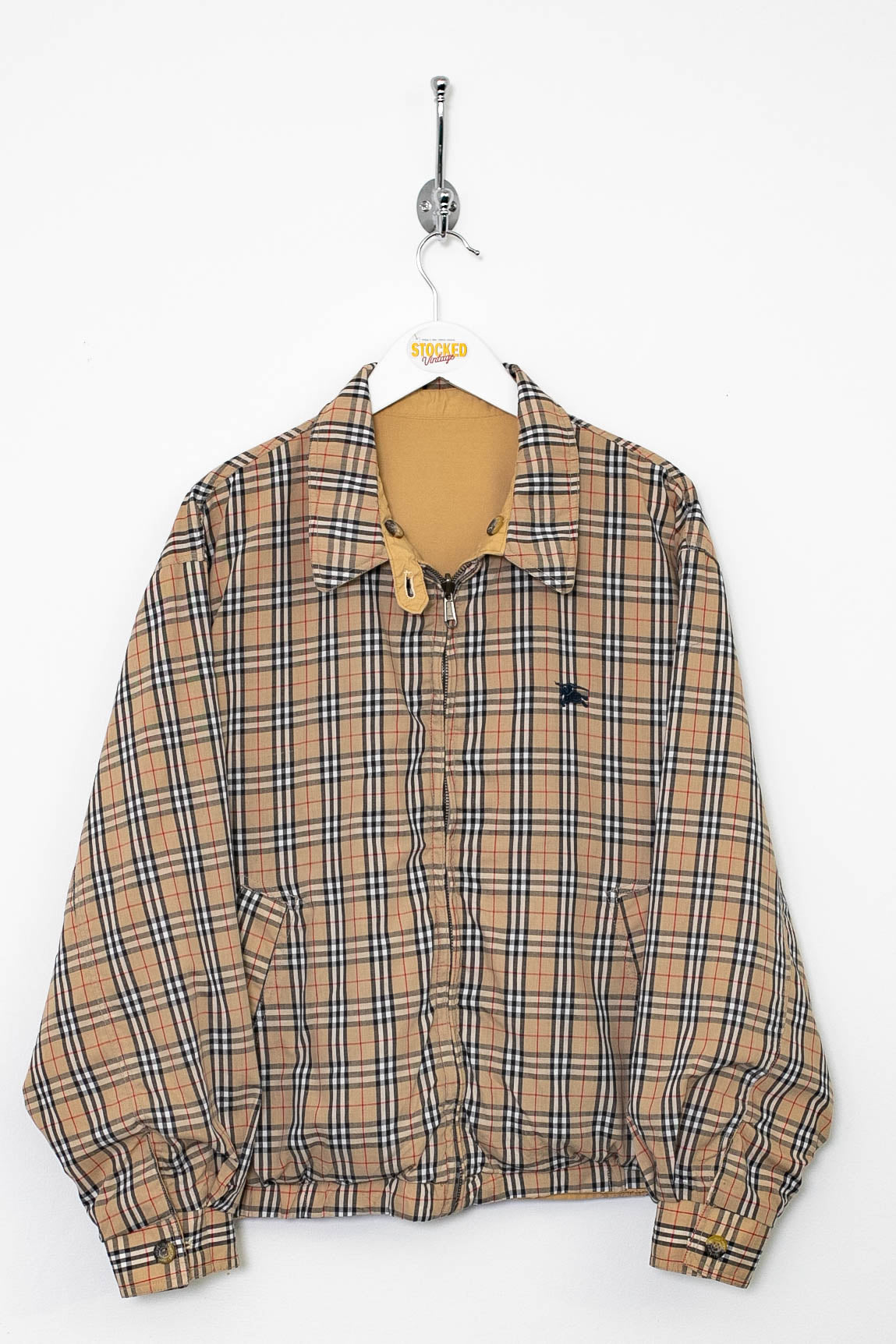 90s Burberry Nova Check Reversible Jacket (S)