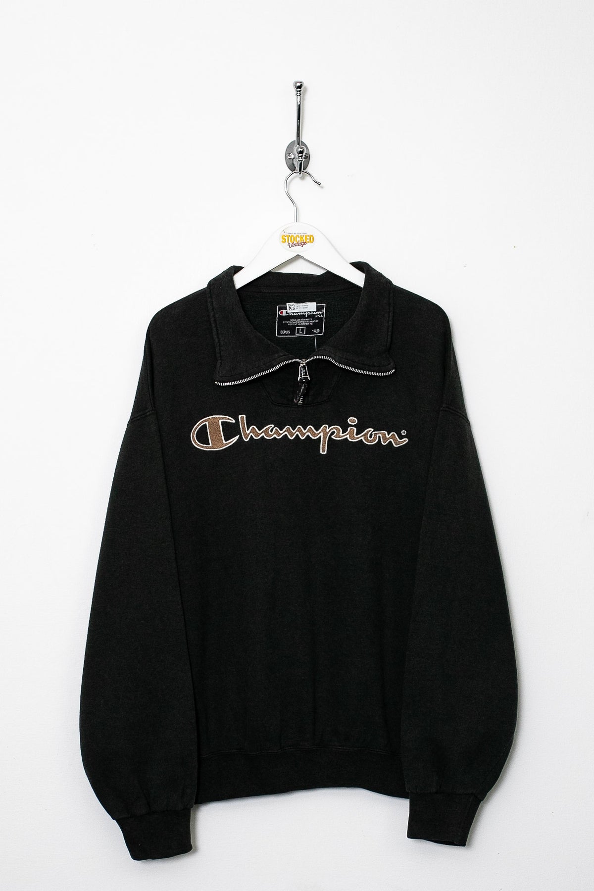 00s Champion 1/4 Zip Sweatshirt (L)