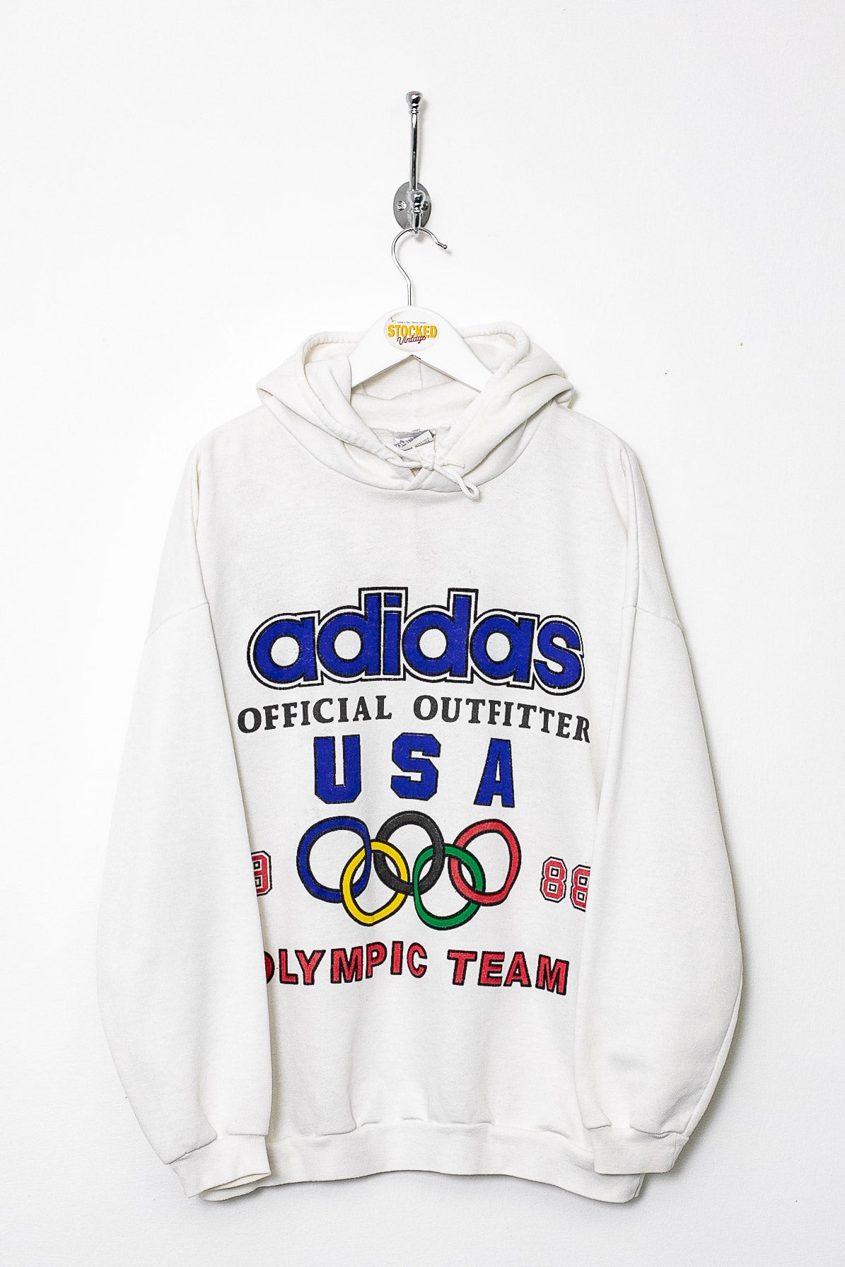 90s Adidas Olympics Hoodie (M)