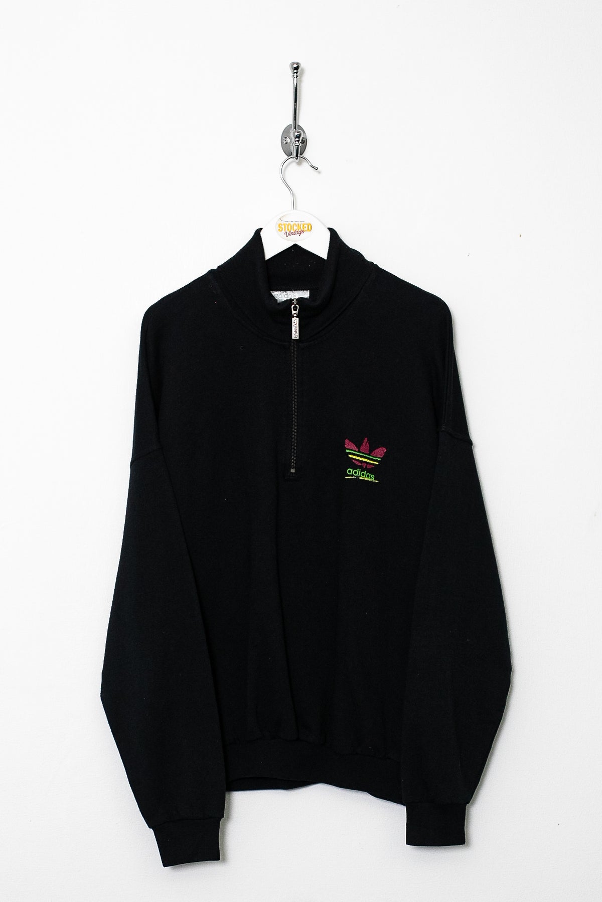 90s Adidas 1/4 Zip Sweatshirt (M)