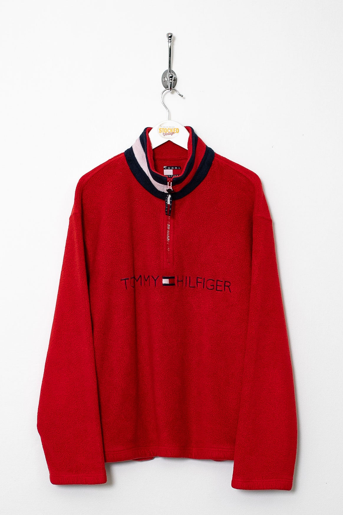 90s Tommy Hilfiger 1/4 Zip Fleece (M)