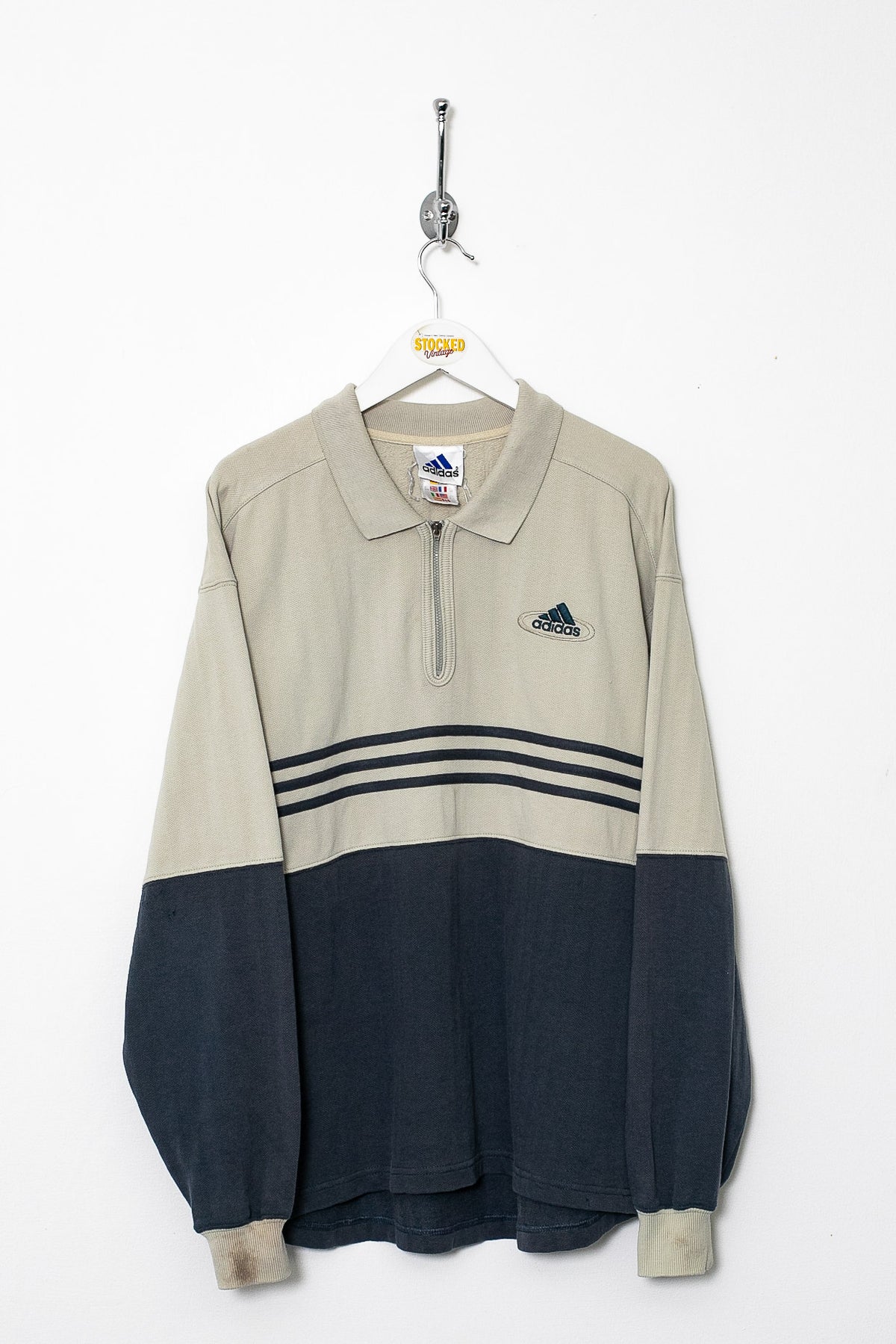 00s Adidas 1/4 Zip Sweatshirt (S)