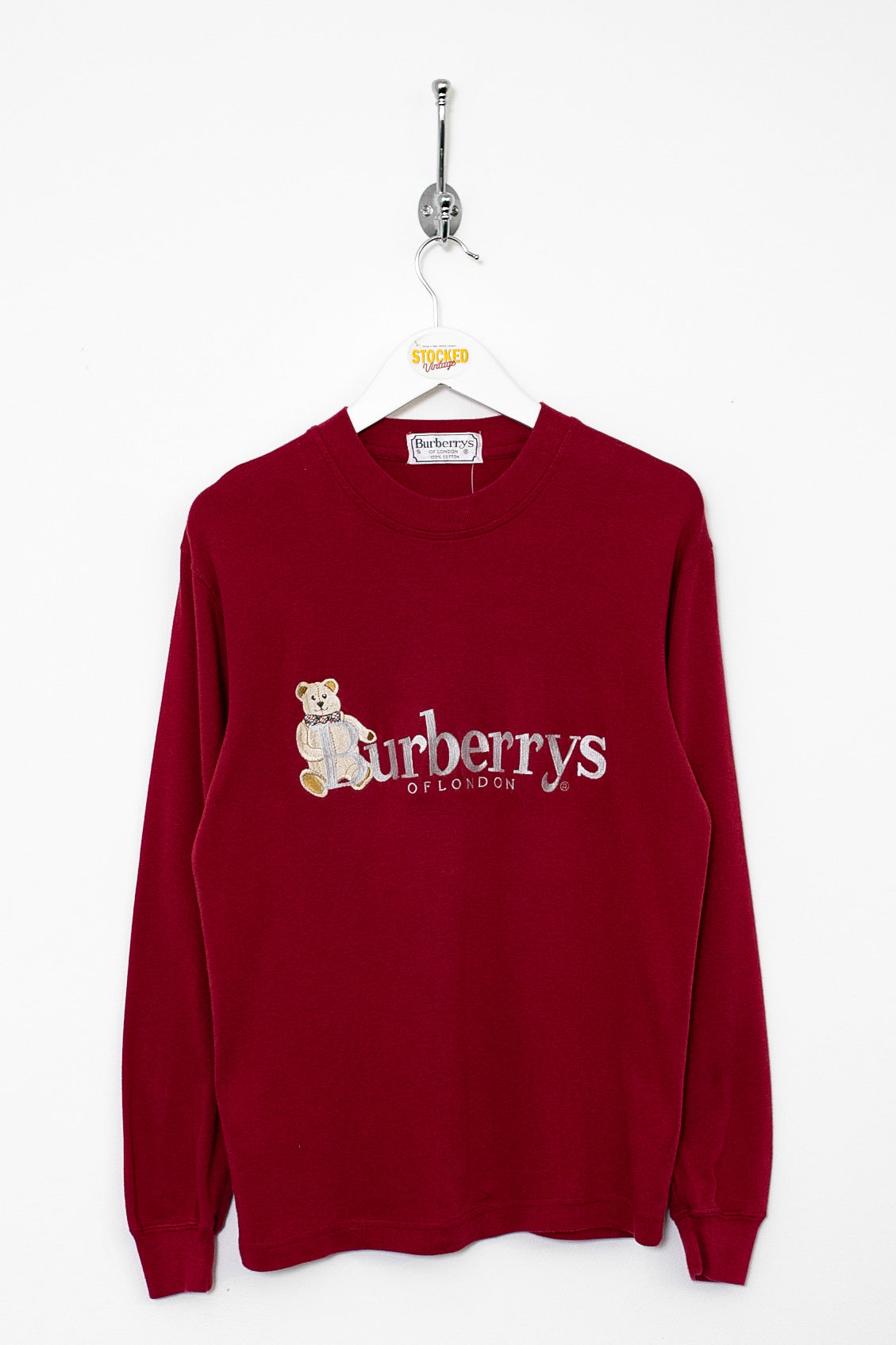 90s Burberry Bear Long Sleeve Tee (S)