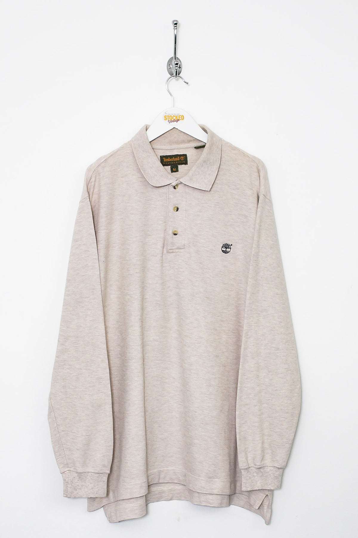00s Timberland Long Sleeve Polo Shirt (M)