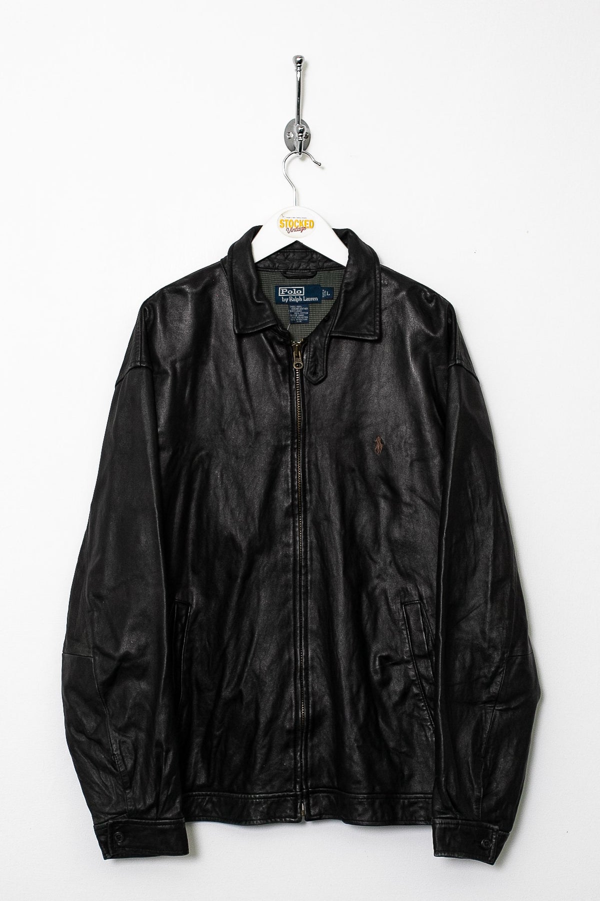 90s Ralph Lauren Leather Jacket (L)