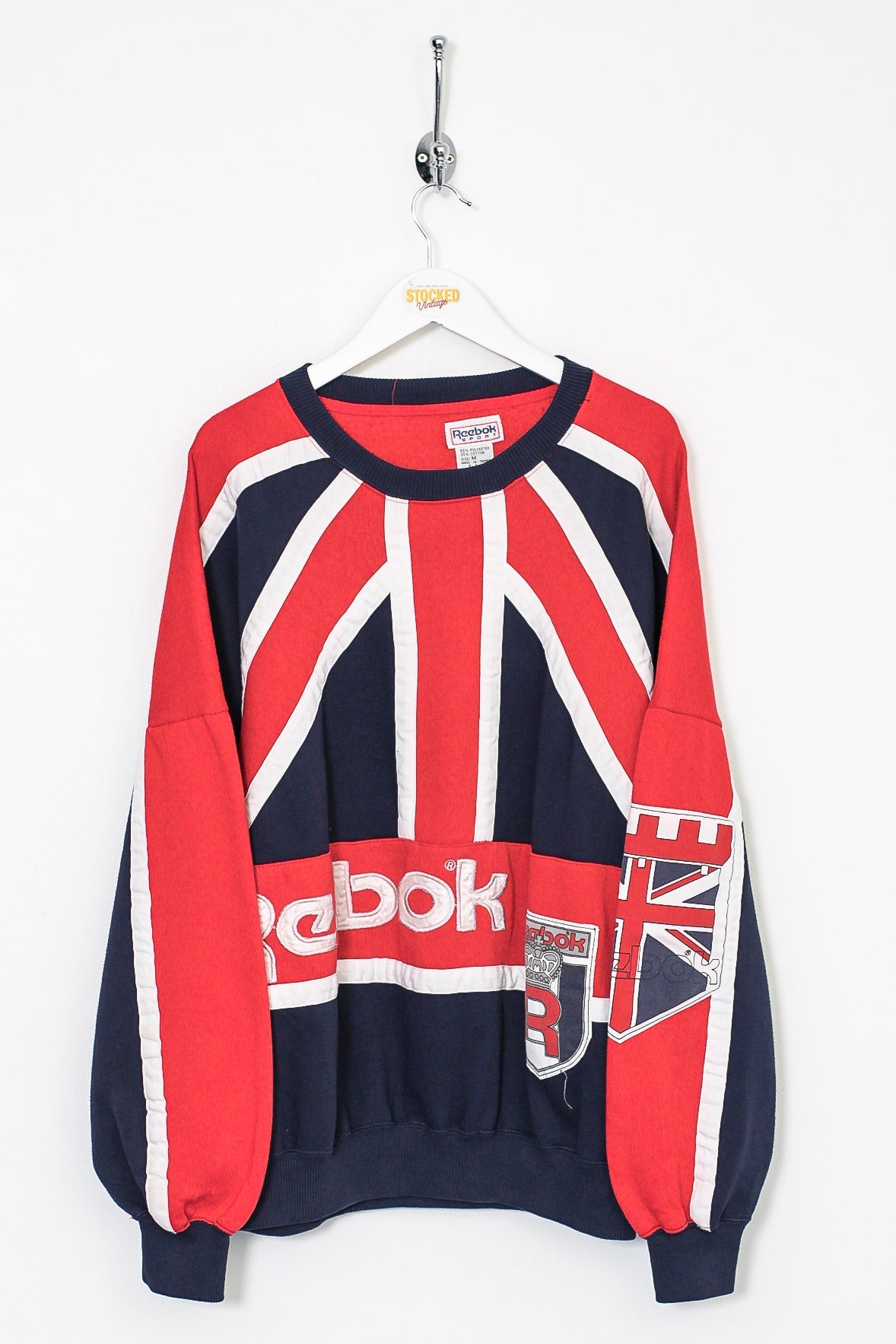 Rare 80s Reebok Union Jack Sweatshirt (M)