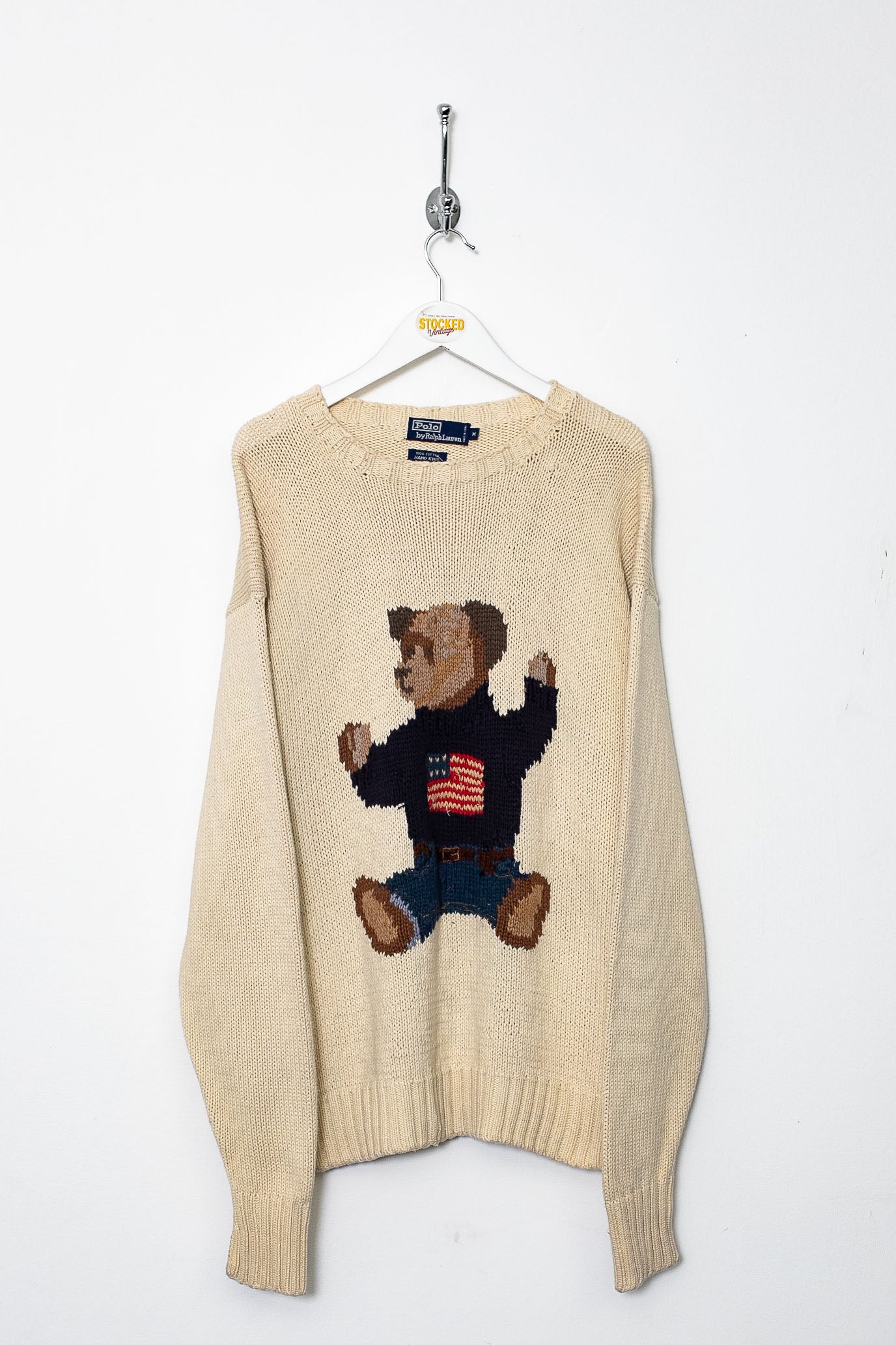 Rare 90s Ralph Lauren Polo Bear Knit Jumper (M) – Stocked Vintage