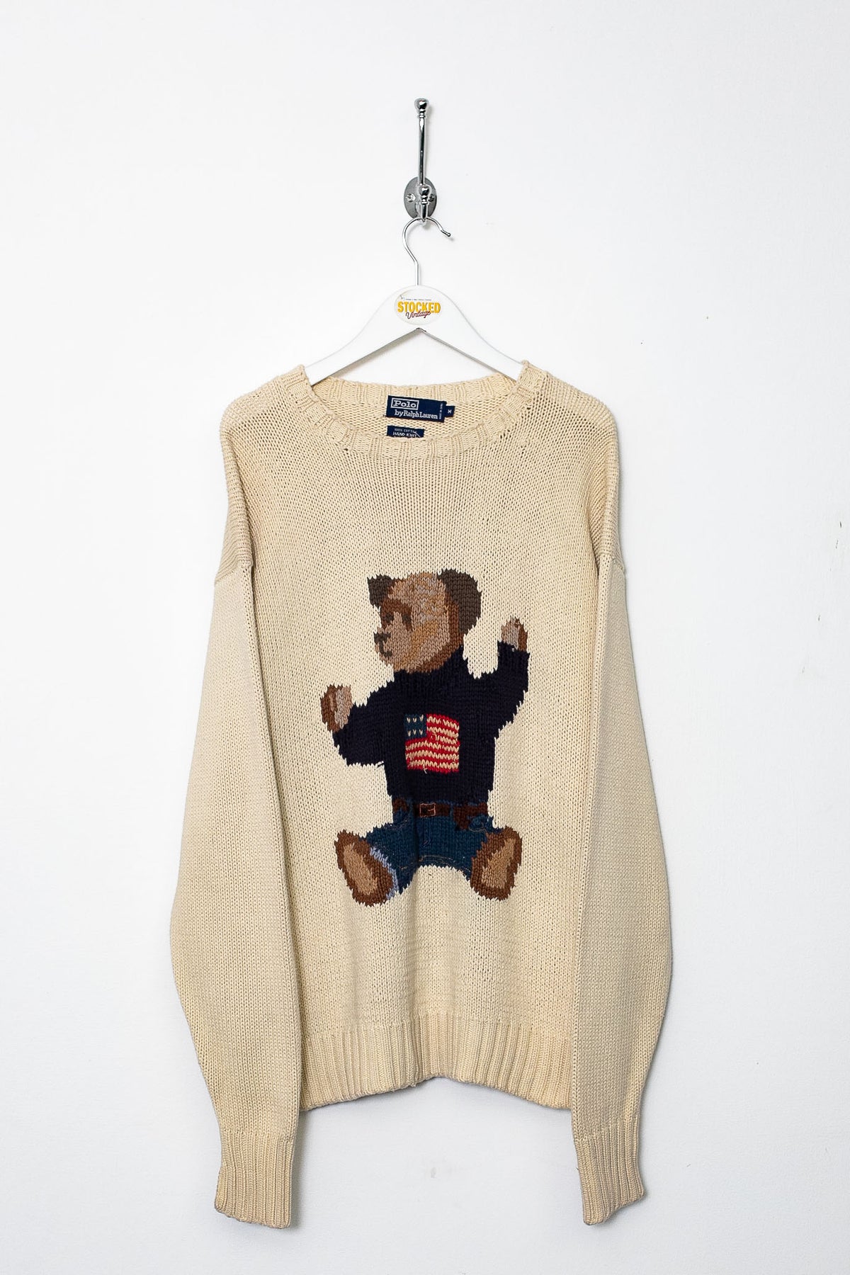 Rare 90s Ralph Lauren Polo Bear Knit Jumper (M)