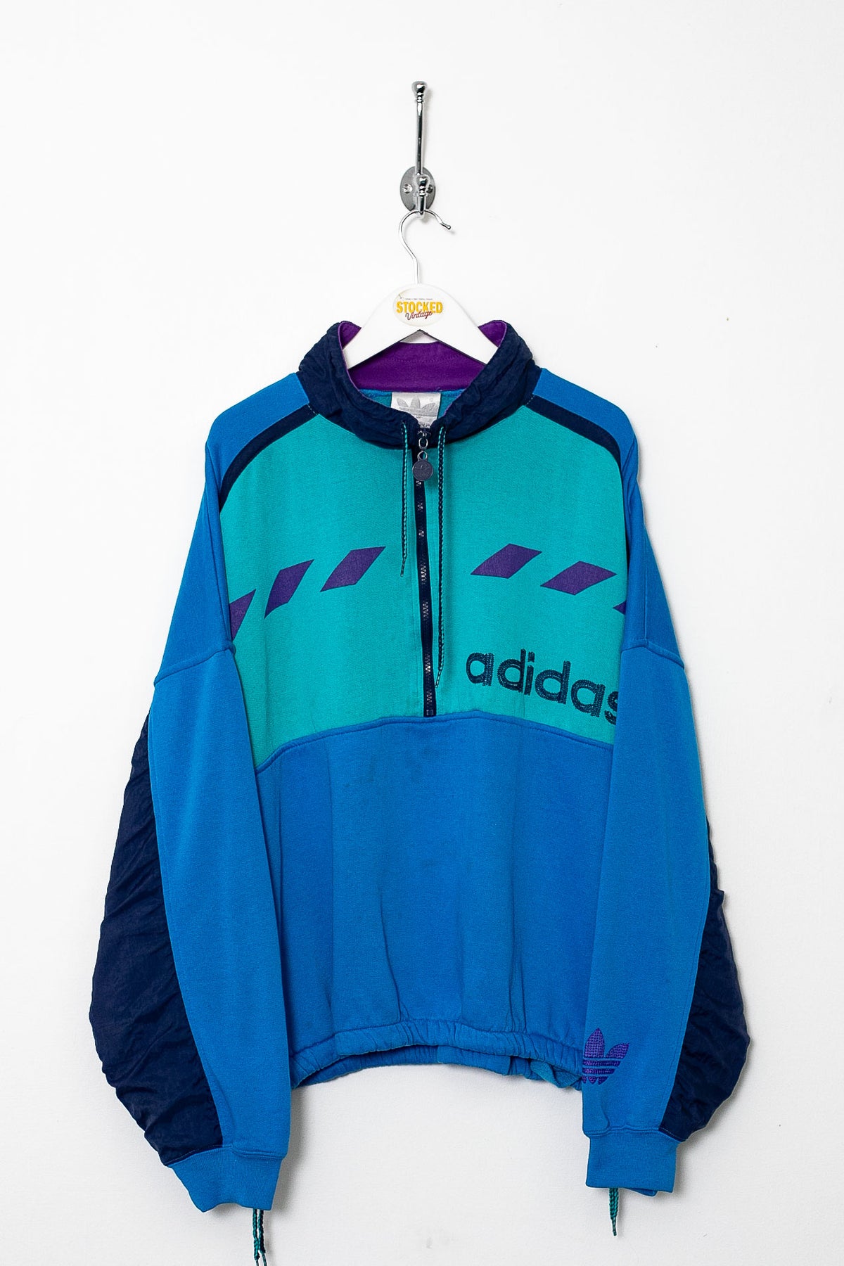 90s Adidas 1/4 Zip Sweatshirt (M)
