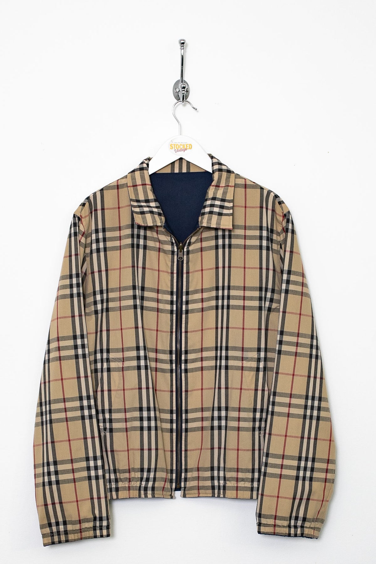 90s Burberry Nova Check Reversible Jacket (S)