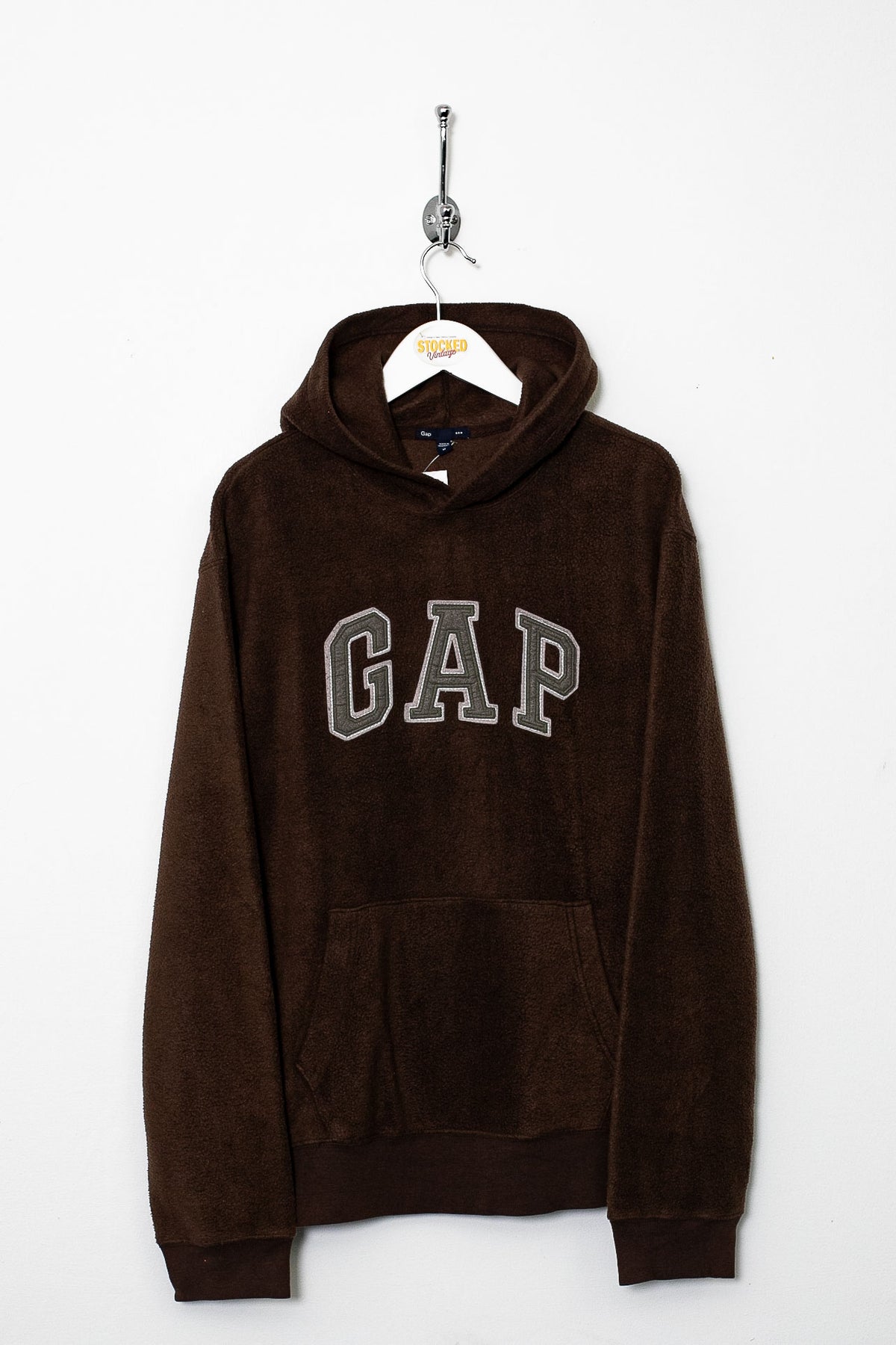 00s Brown GAP Fleece Hoodie (M)