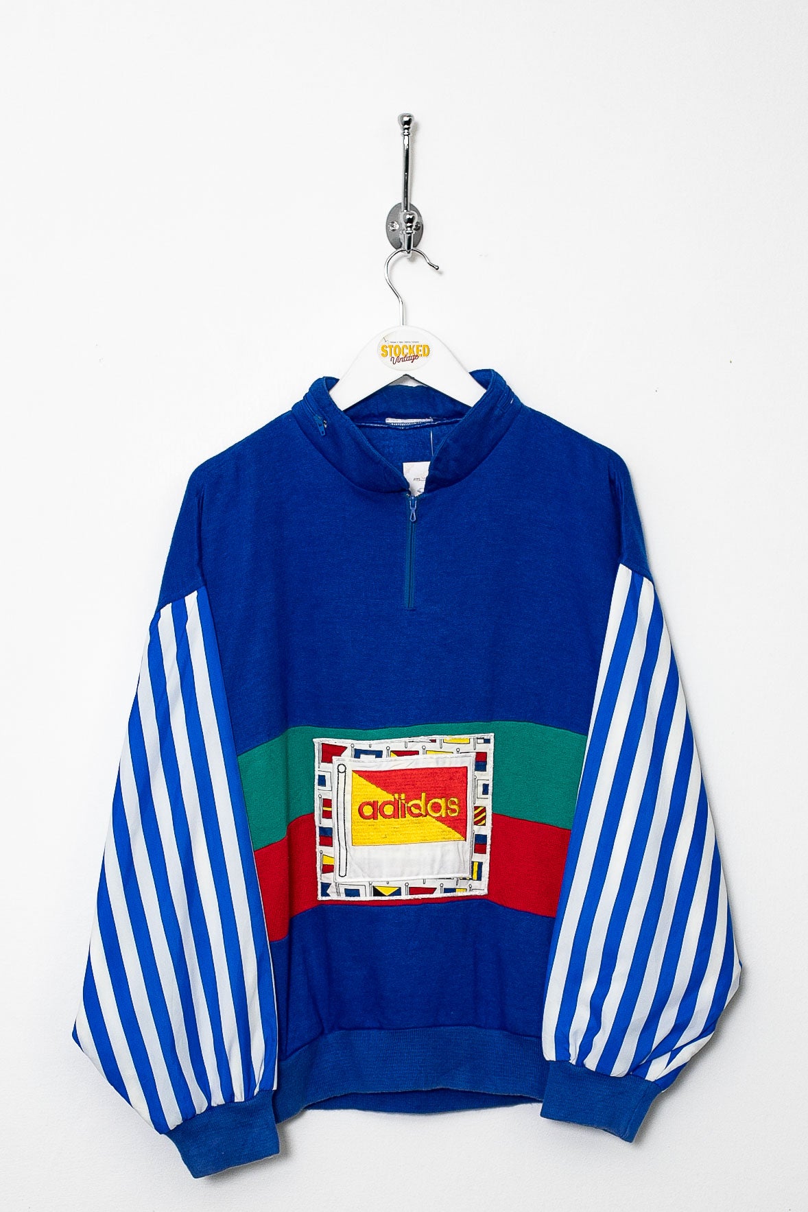 Womens 90s Adidas 1/4 Zip Sweatshirt (S)