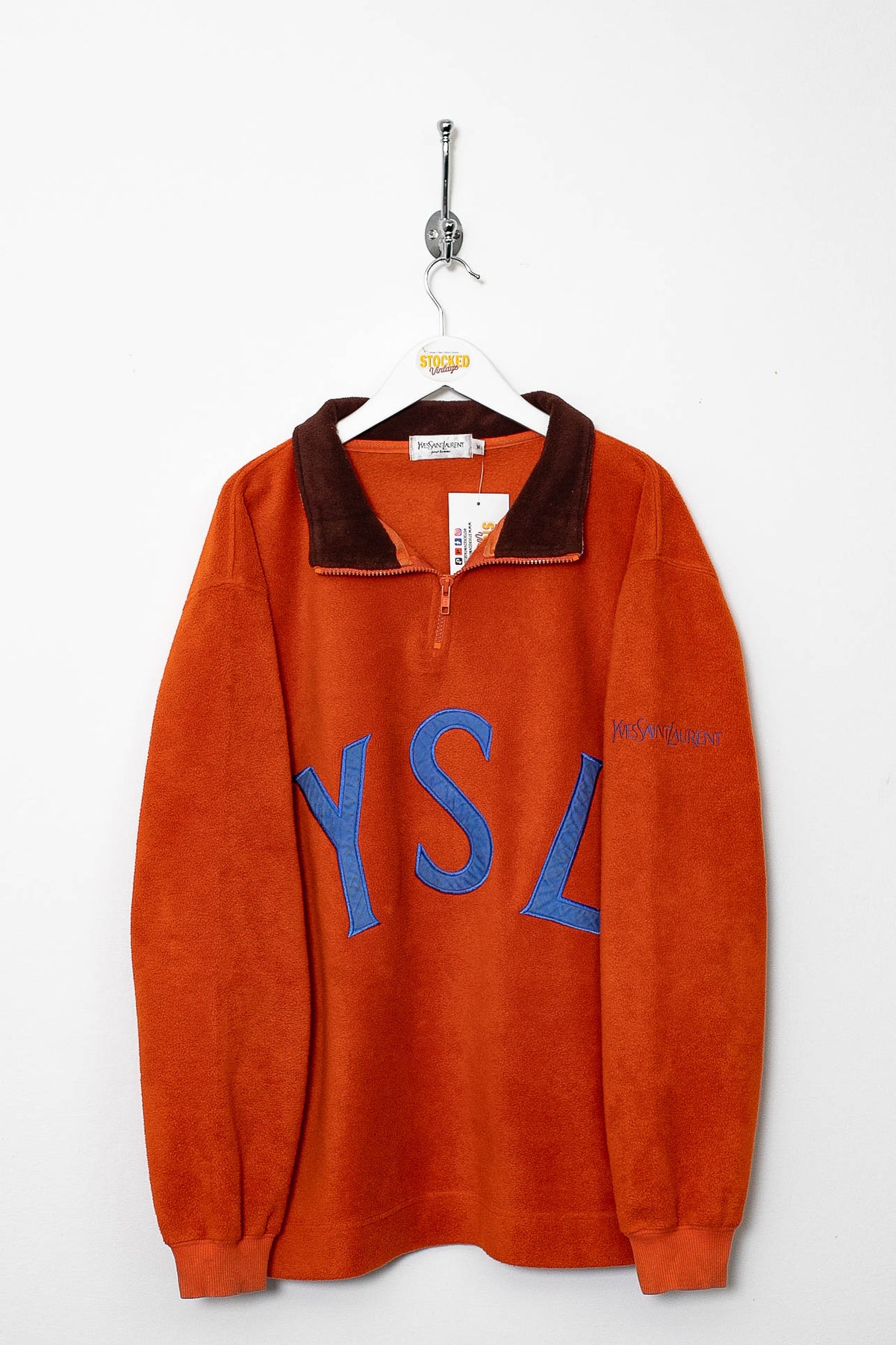 90s YSL 1/4 Zip Fleece (M)