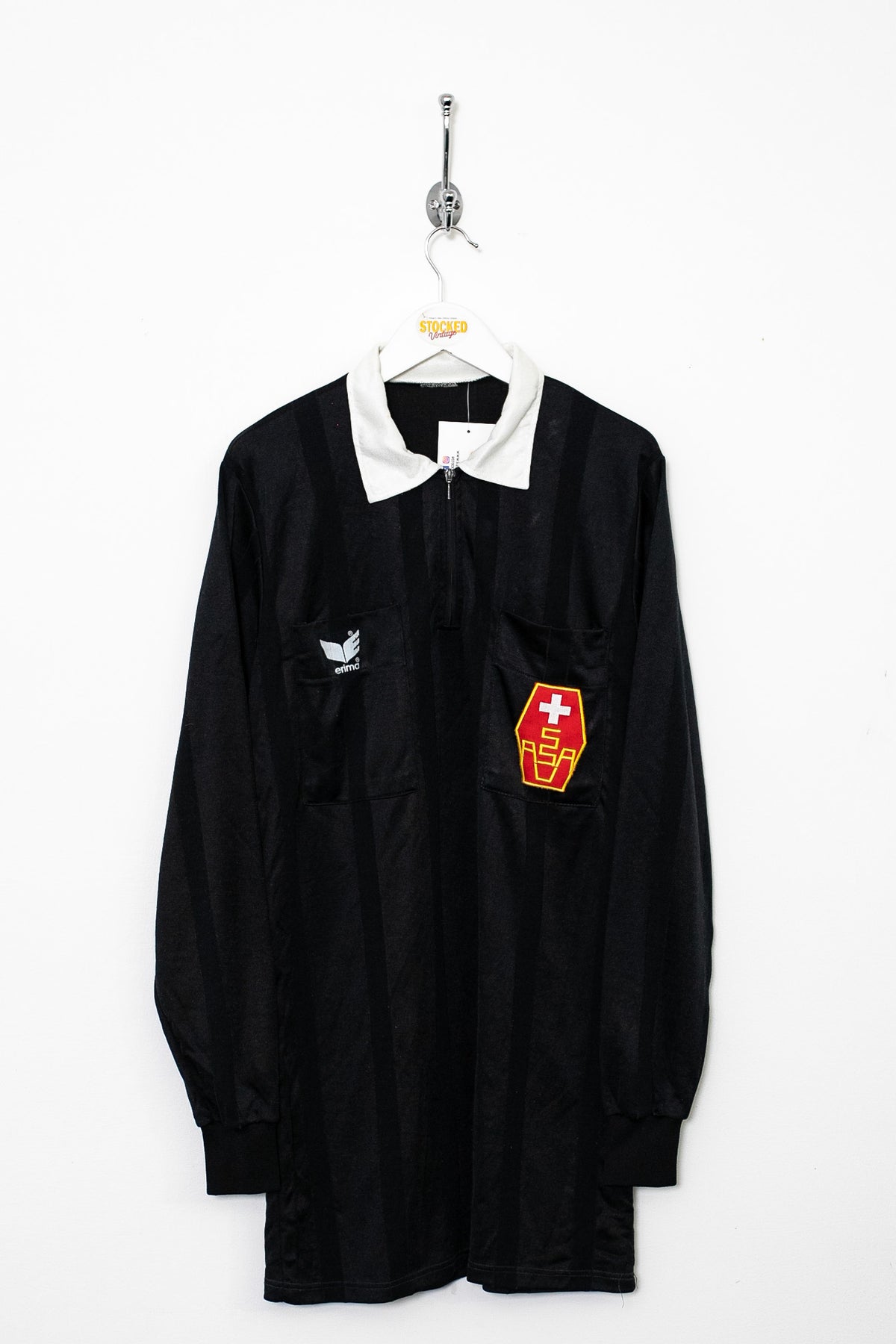 80s Erima Swiss Football Referee Shirt (M)