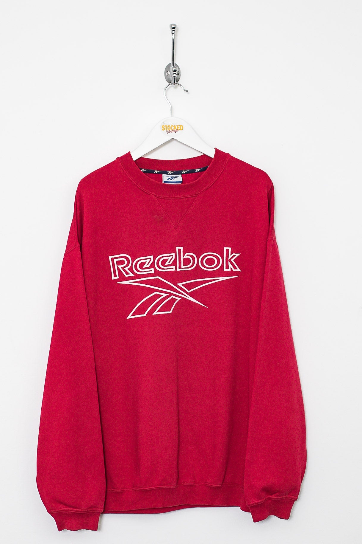 Reebok sweatshirt best sale red