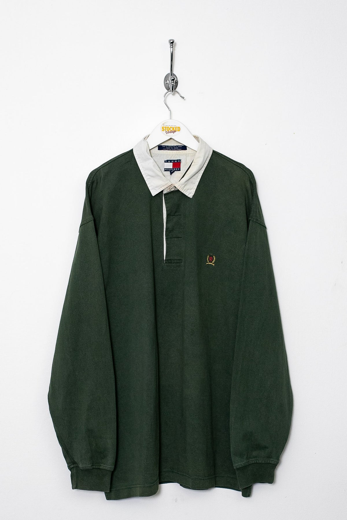 90s Tommy Hilfiger Rugby Shirt (XL)
