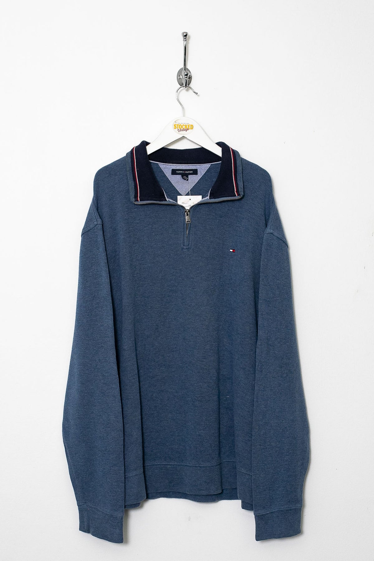 00s Tommy Hilfiger 1/4 Zip Sweatshirt (XXL)