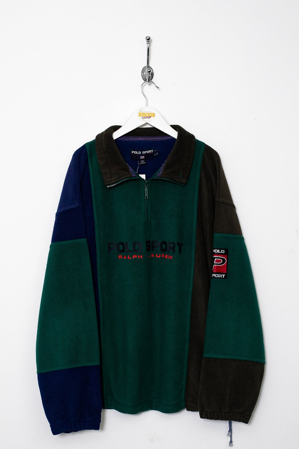 90s Ralph Lauren Polo Sport 1/4 Zip Fleece (L)