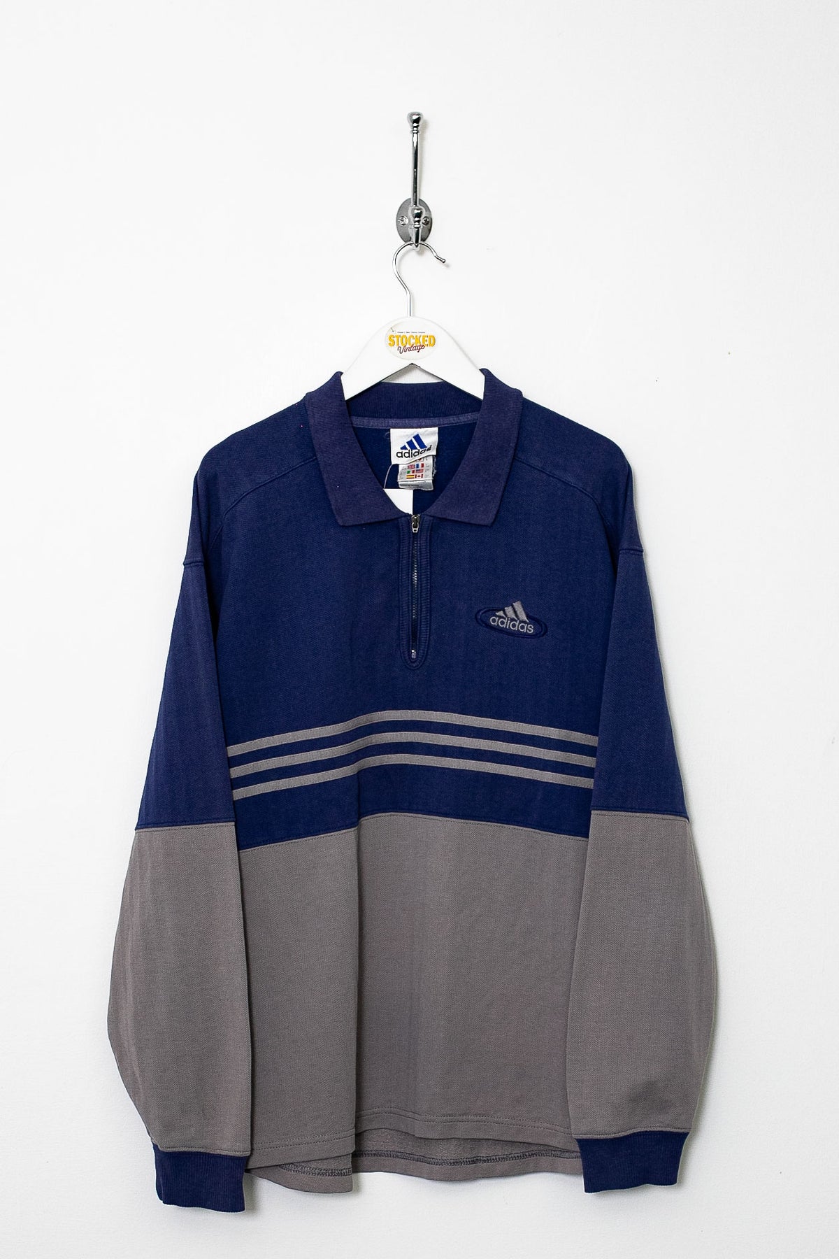 00s Adidas 1/4 Zip Sweatshirt (S)