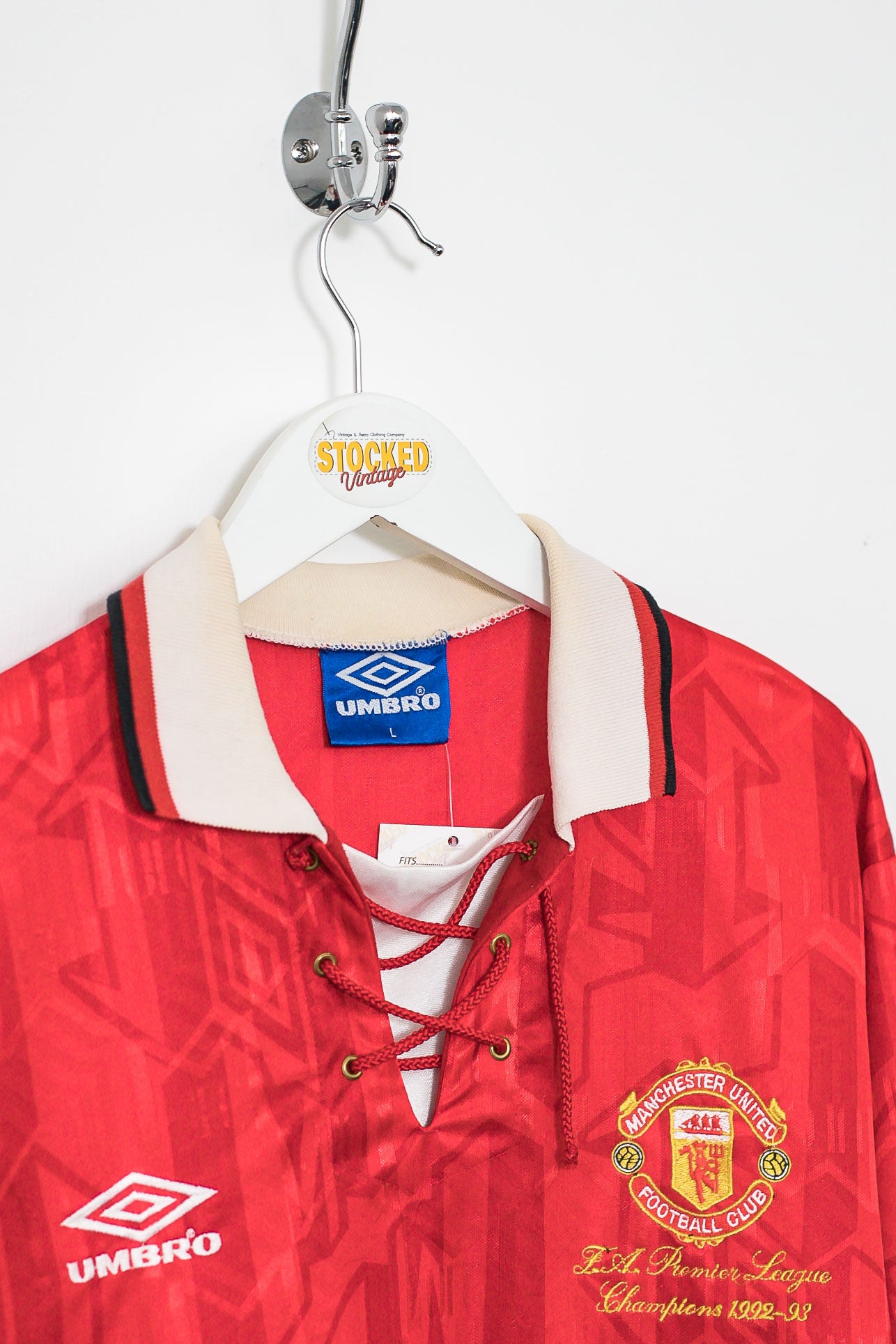 Umbro Man U 1992/94 Home Shirt (L) – Stocked Vintage