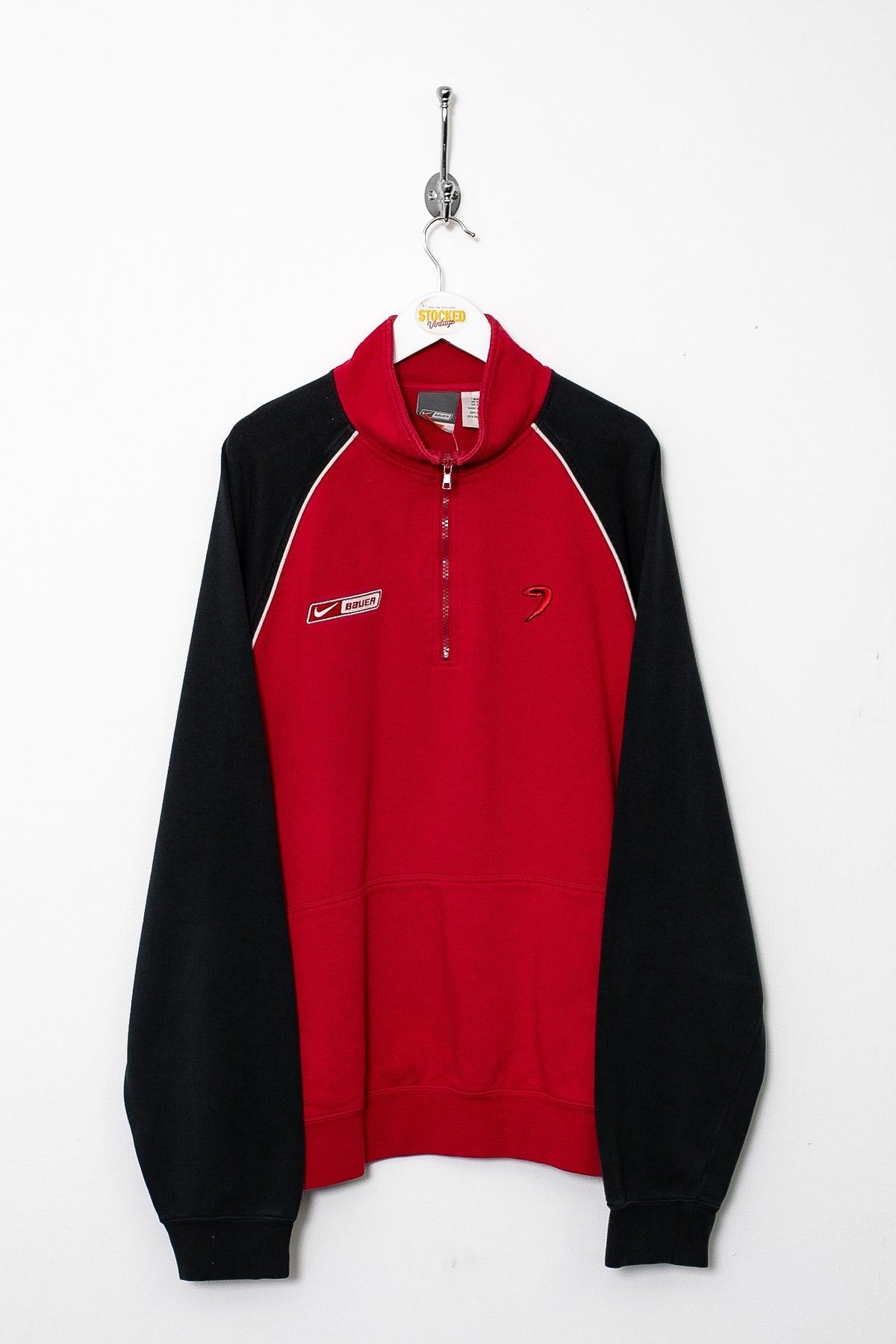 00s Nike Bauer 1/4 Zip Sweatshirt (XL)