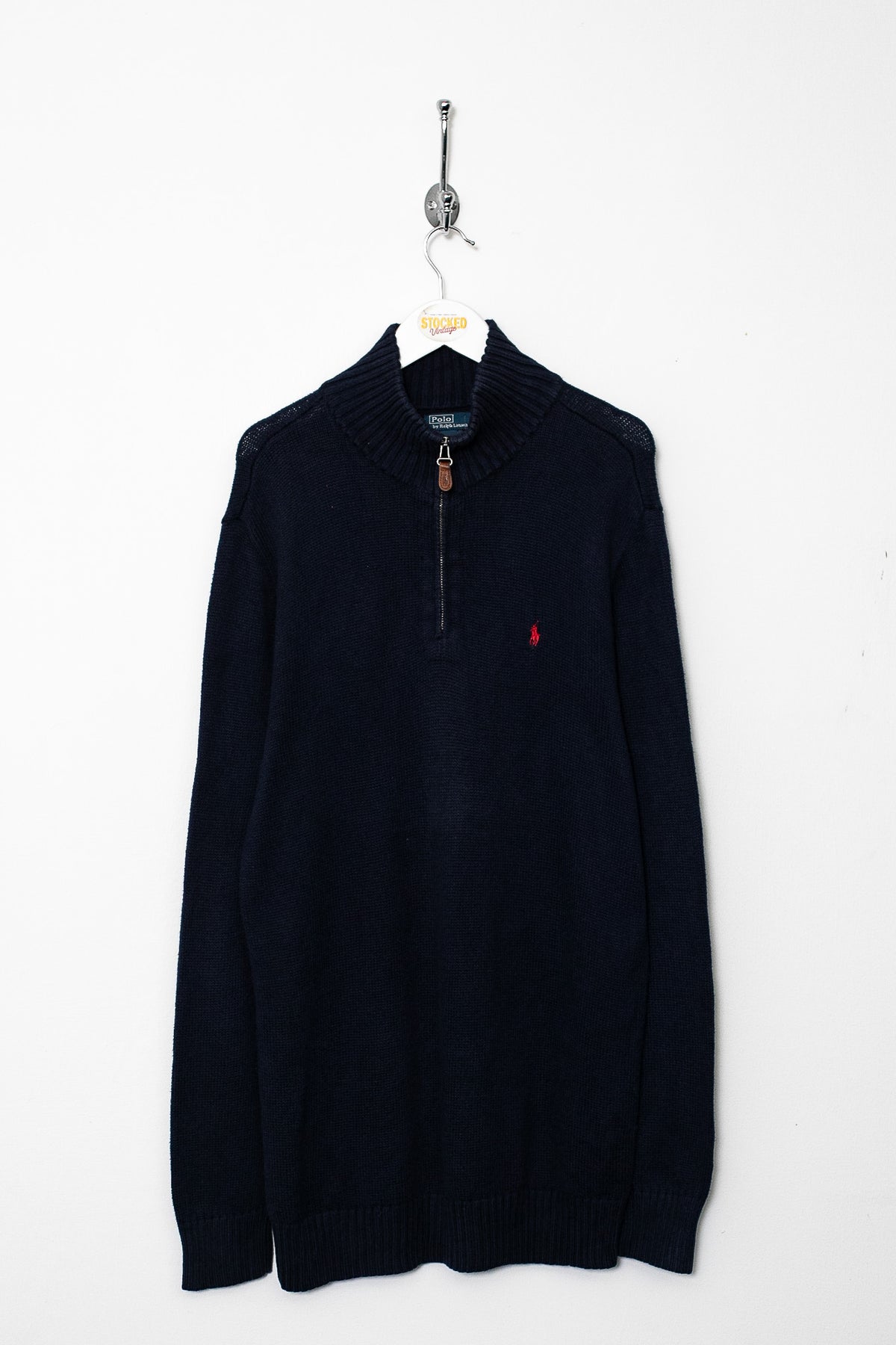 00s Ralph Lauren Knit 1/4 Zip Jumper (L)