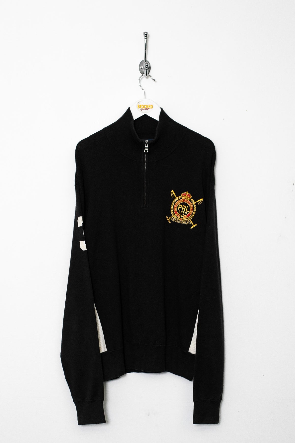 00s Ralph Lauren 1/4 Zip Knit Jumper (L)