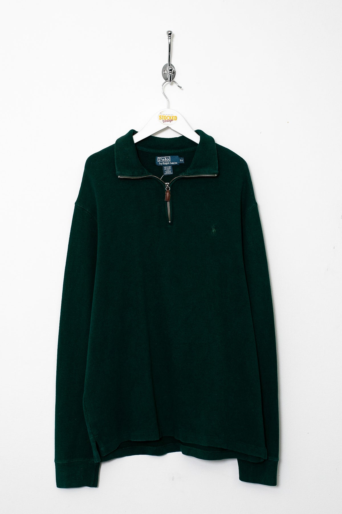 00s Ralph Lauren 1/4 Zip Sweatshirt (L)