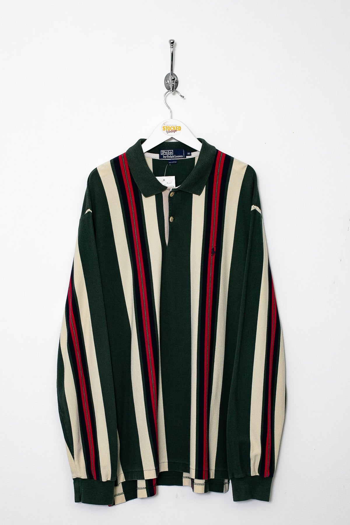 90s Ralph Lauren Long Sleeve Polo Shirt (XL)