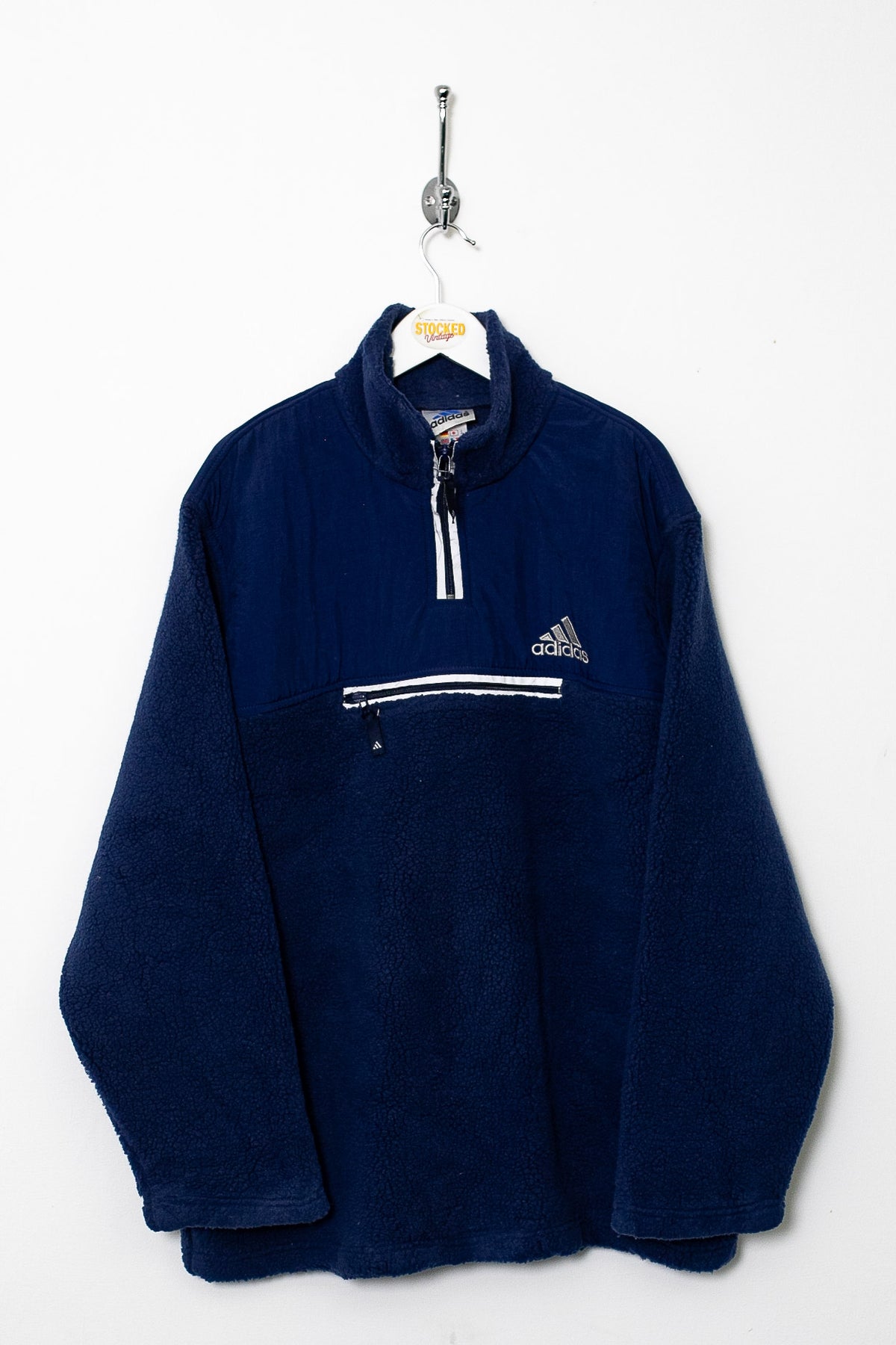 00s Adidas 1/4 Zip Sherpa Fleece (L)