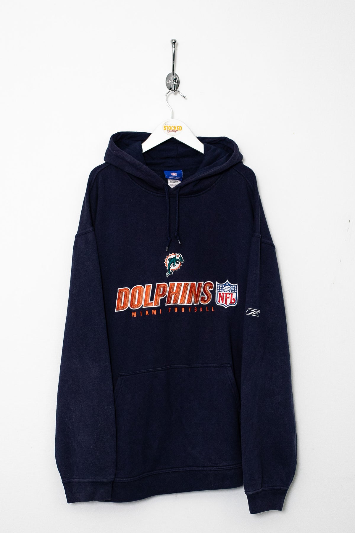 00s Reebok NFL Miami Dolphins Hoodie (XXL)