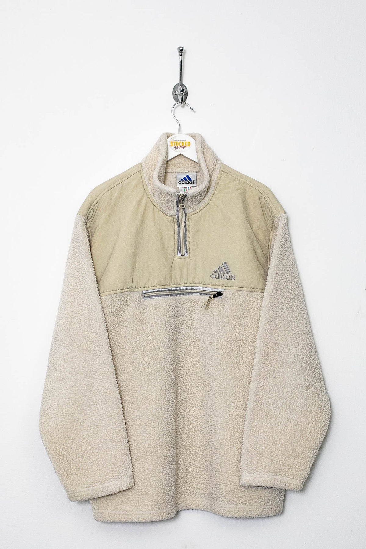 00s Adidas 1/4 Zip Sherpa Fleece (M)