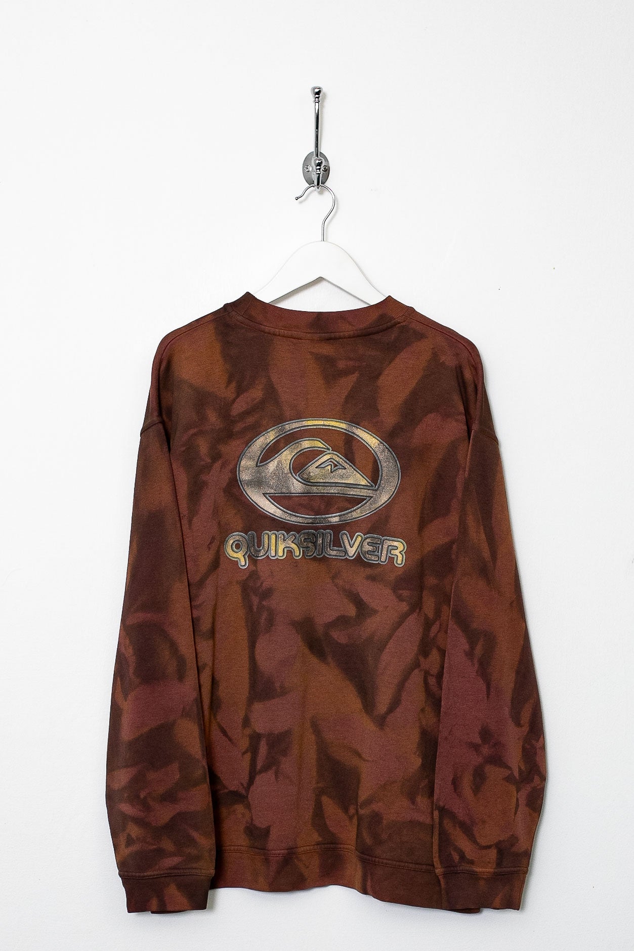 (古着)90〜00s old quicksilver タオル地スウェット 90年代 90s アメリカ製 クイックシルバー 青 ブルー