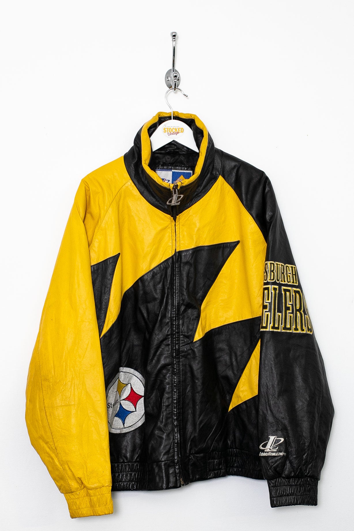 90s NFL Pittsburgh Steelers Leather Jacket (L) – Stocked Vintage