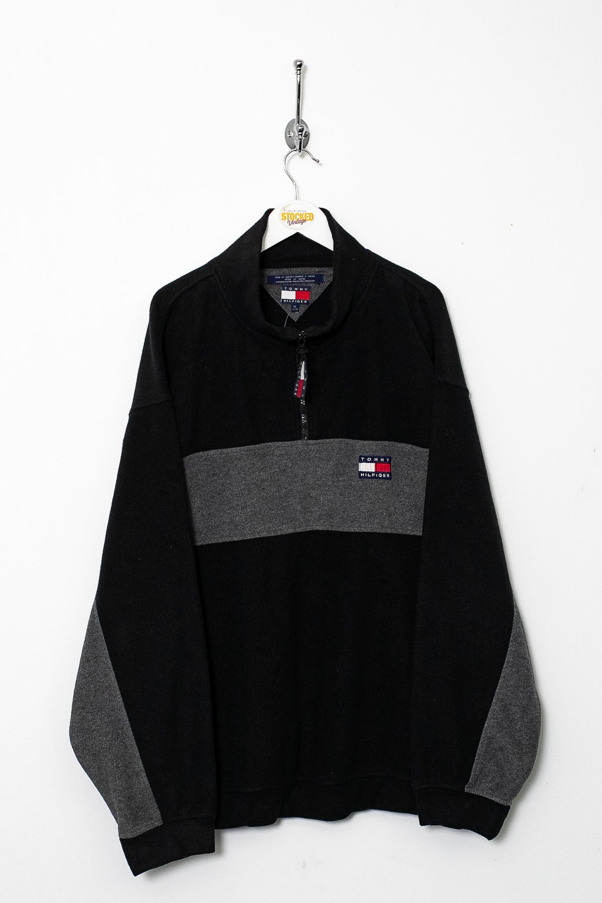 90s Tommy Hilfiger 1/4 Zip Fleece (XL)