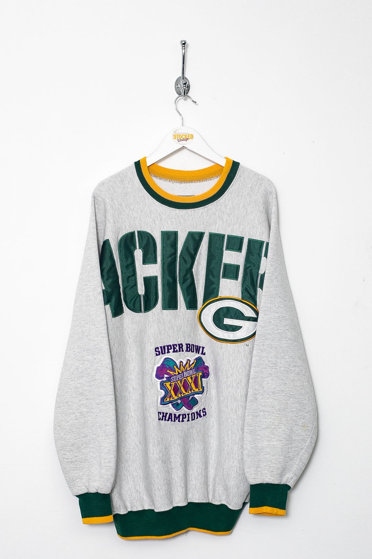 90s NFL Green Bay Packers Cross Body Sweatshirt (XL)