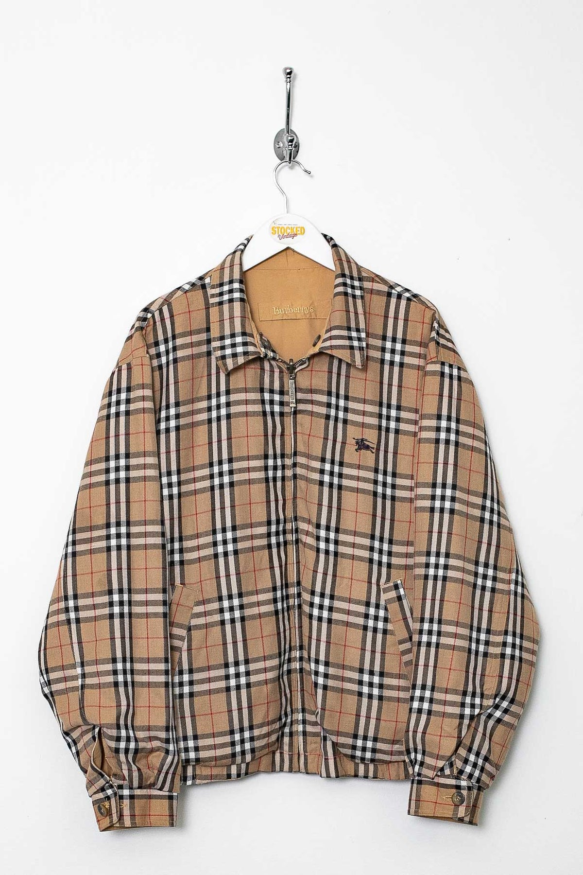 90s Burberry Nova Check Reversible Jacket (M)