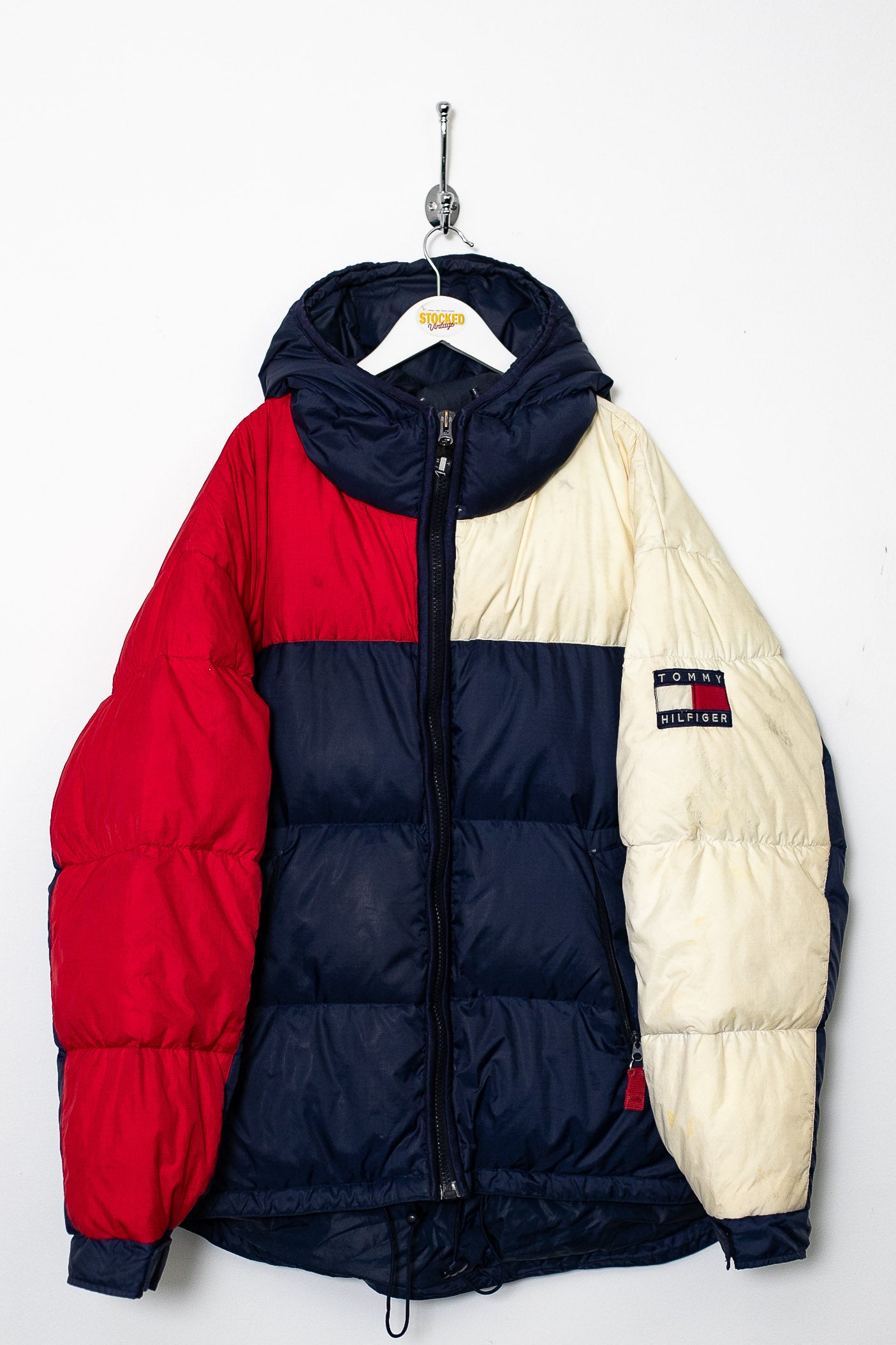 Puffer Jacket Tommy Hilfiger Old School Jacket Vintage 90s Tommy