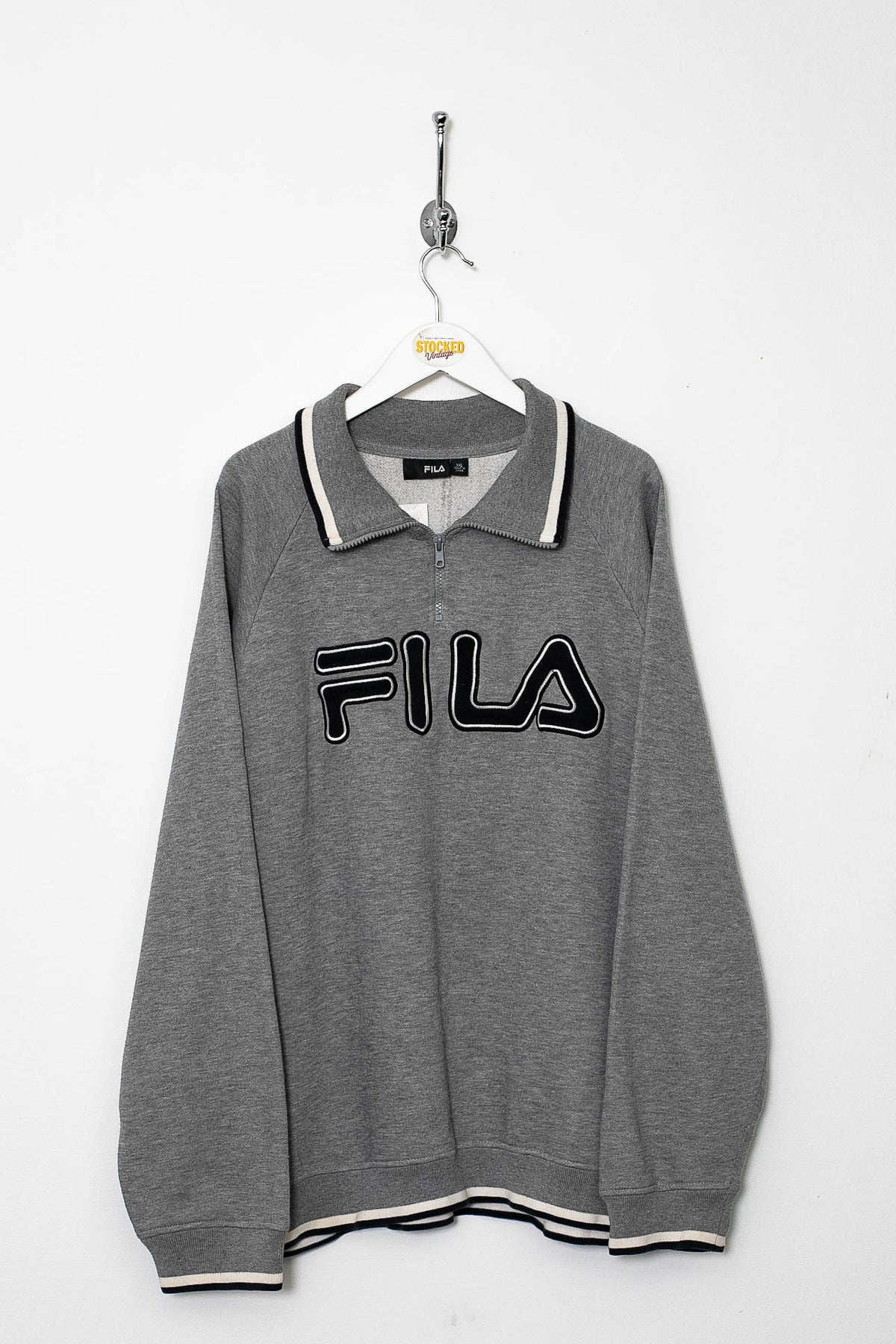 00s Fila 1/4 Zip Sweatshirt (XXL)