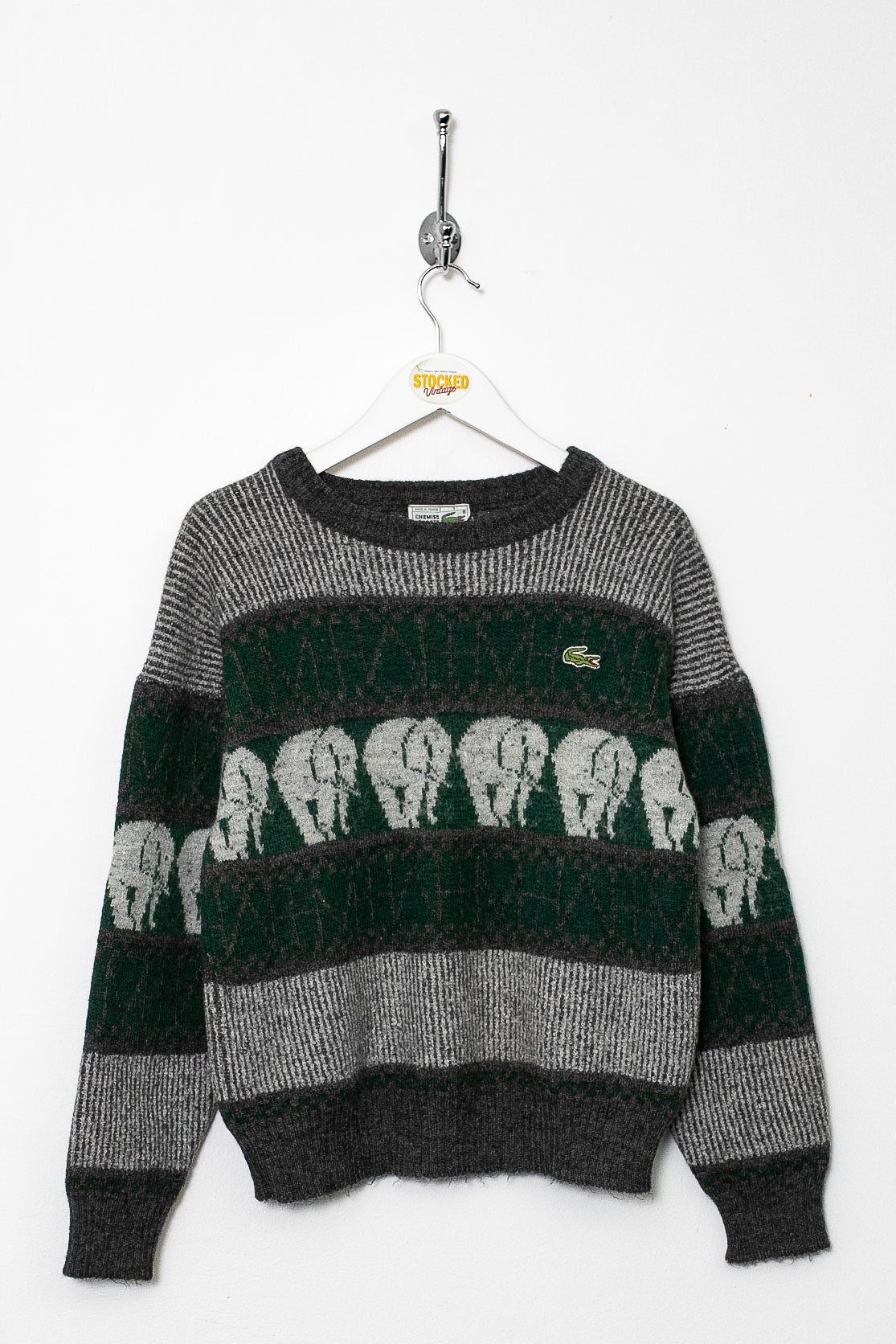 Womens 90s Lacoste Knit Jumper (S)